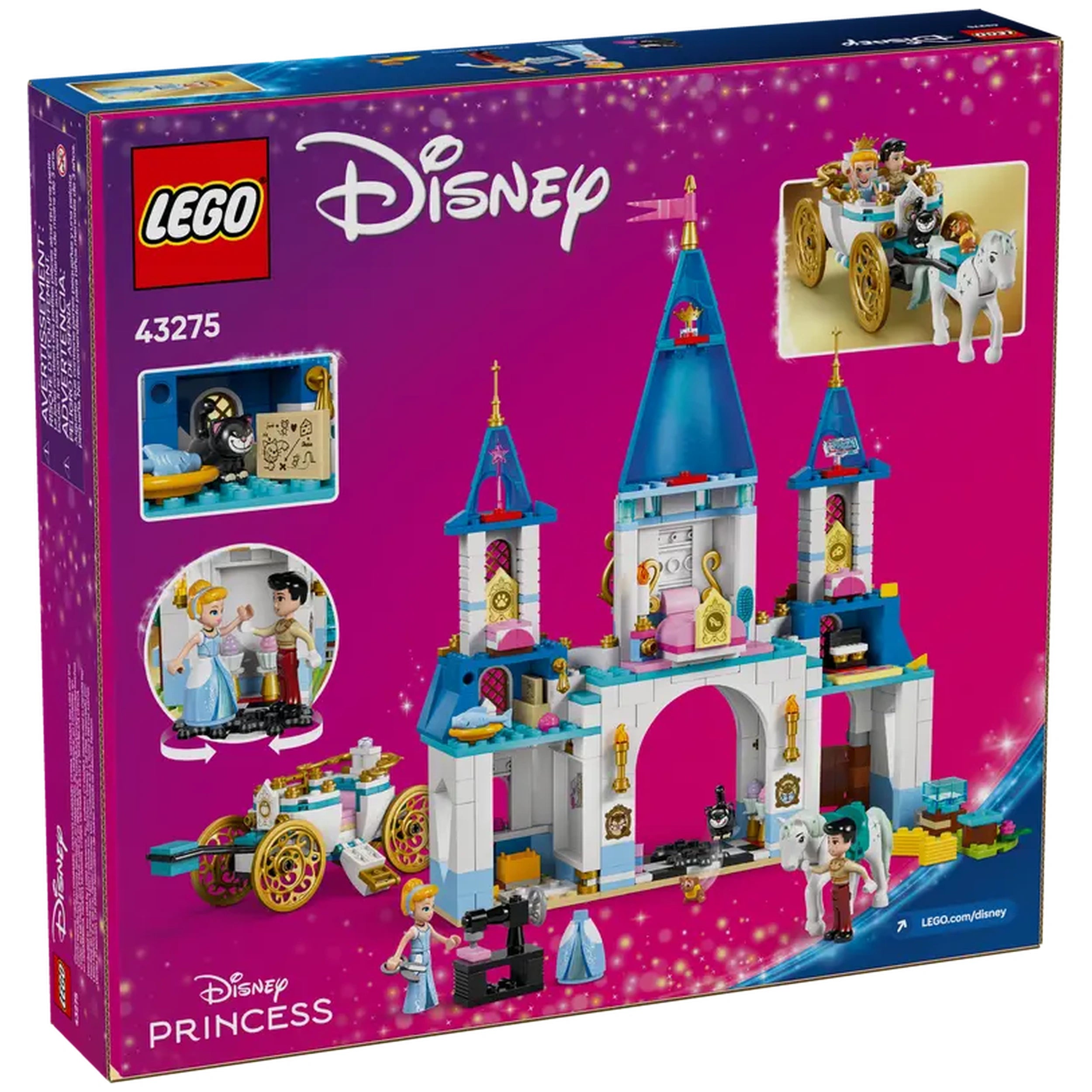 Lego - Disney - Château de Cendrillon et Carrosse - Ensemble de jouets de construction