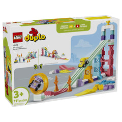 Lego - Duplo 3 in 1 Creative Ramps with Vehicles Construction Set Toys - Age +3 - 10478