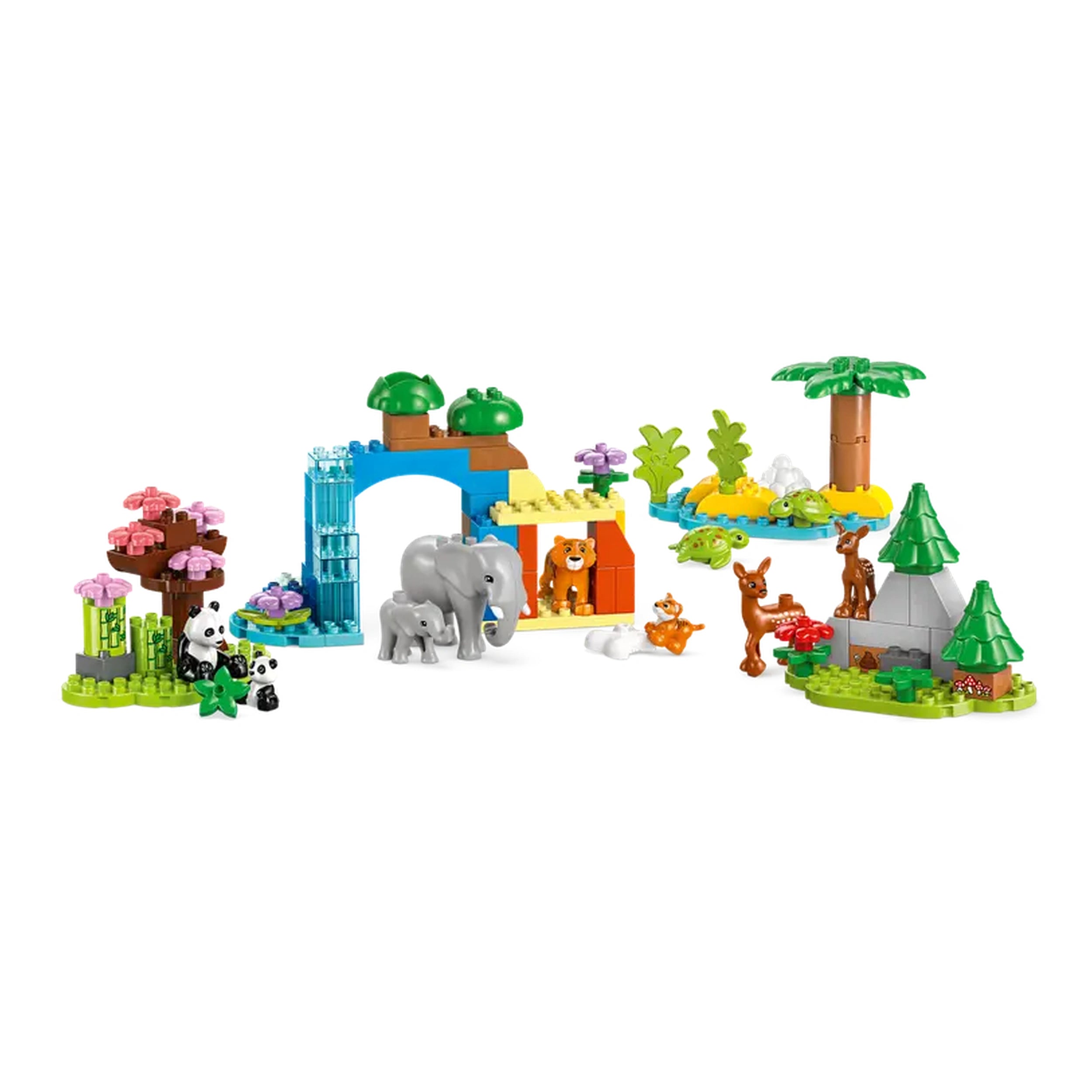 Lego - Duplo - 3en1 Familles d'Animaux Sauvages - Jouets de Construction