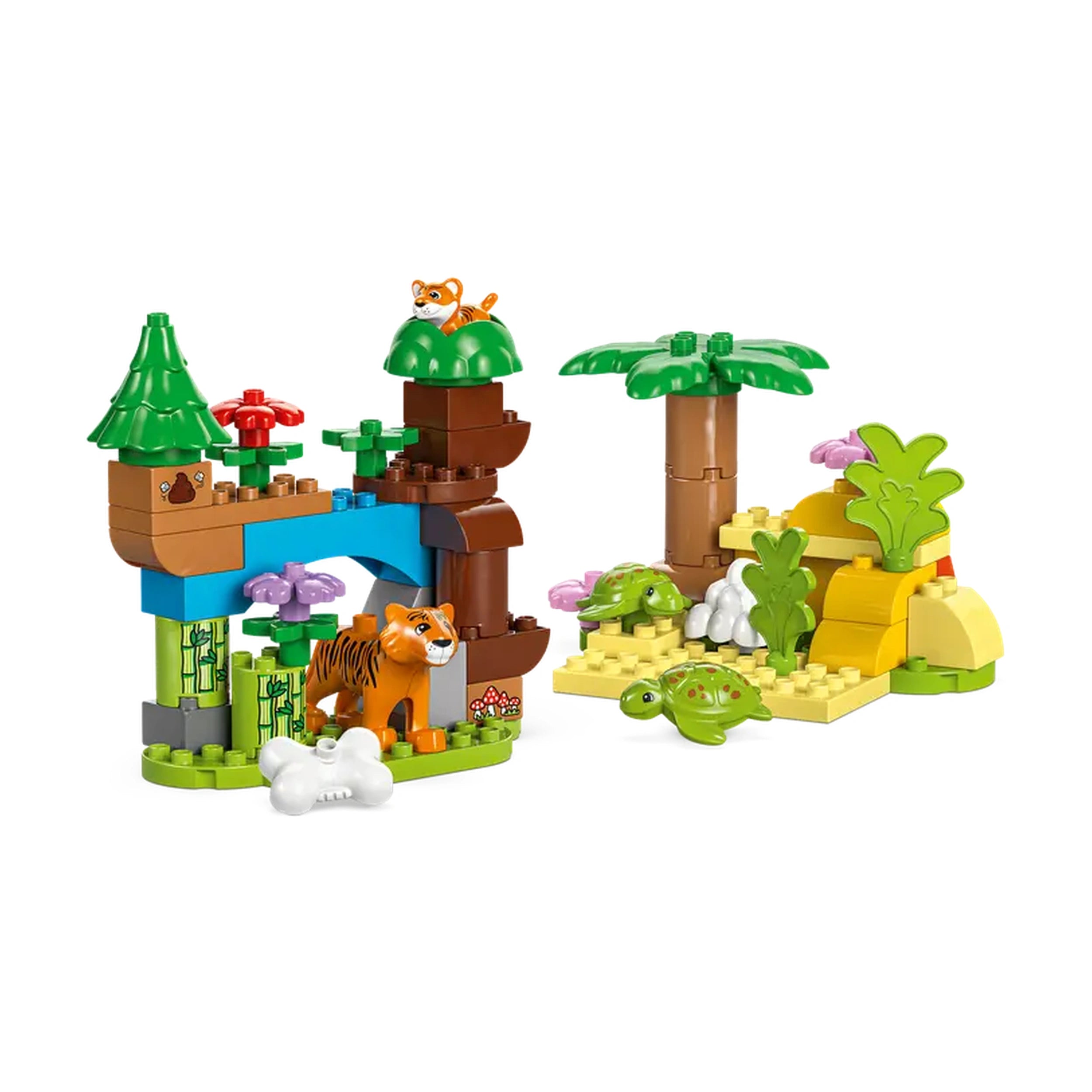 Lego - Duplo - 3en1 Familles d'Animaux Sauvages - Jouets de Construction