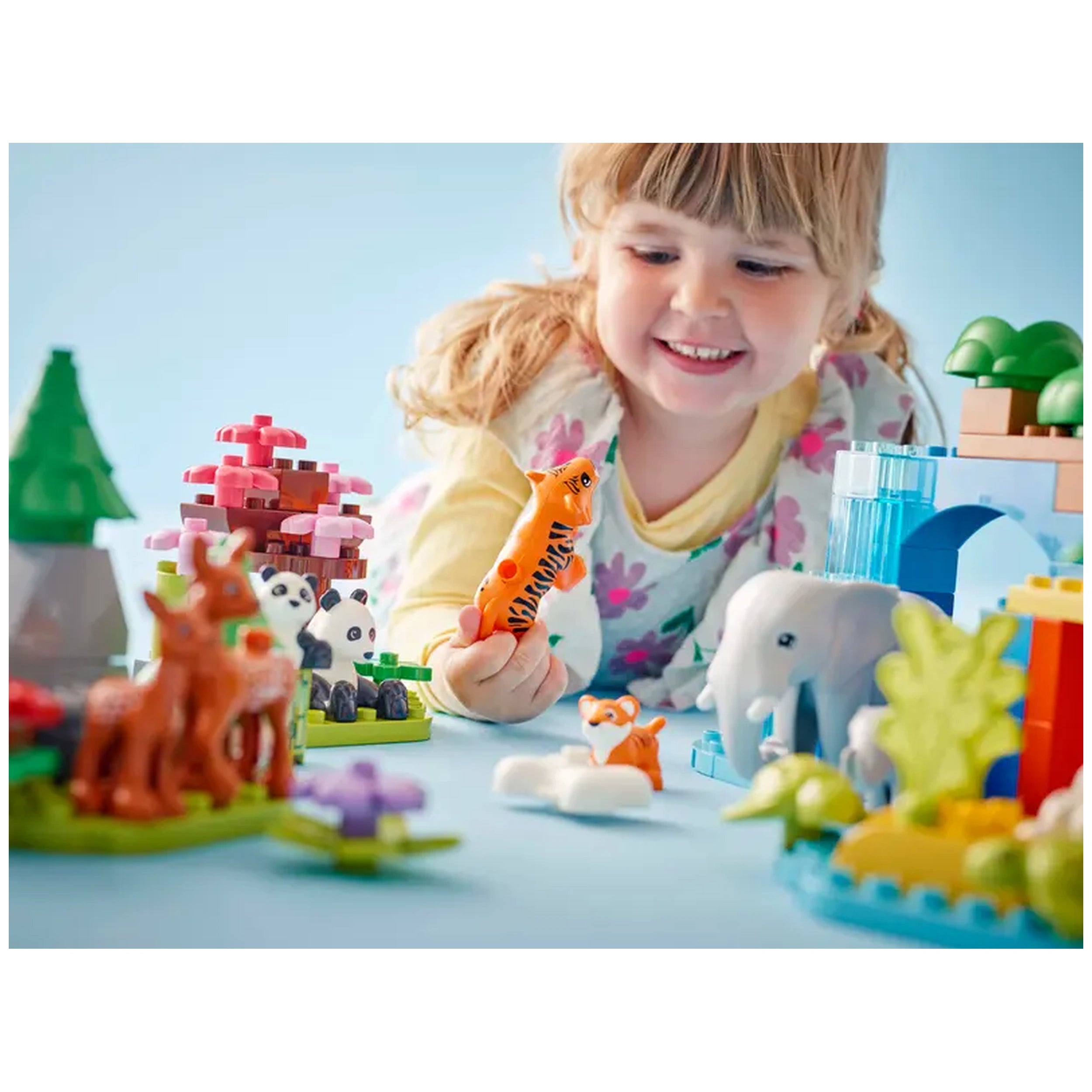 Lego - Duplo - 3en1 Familles d'Animaux Sauvages - Jouets de Construction