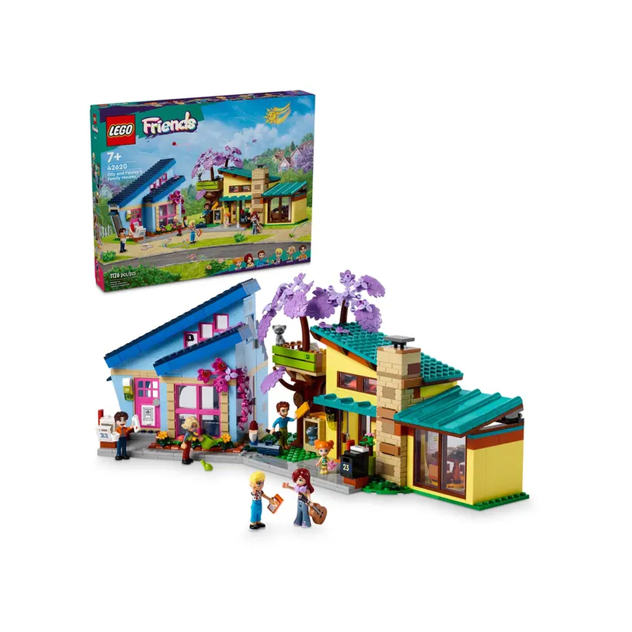 Lego - Friends - Les maisons familiales d'Olly et Paisley - Jouets de construction