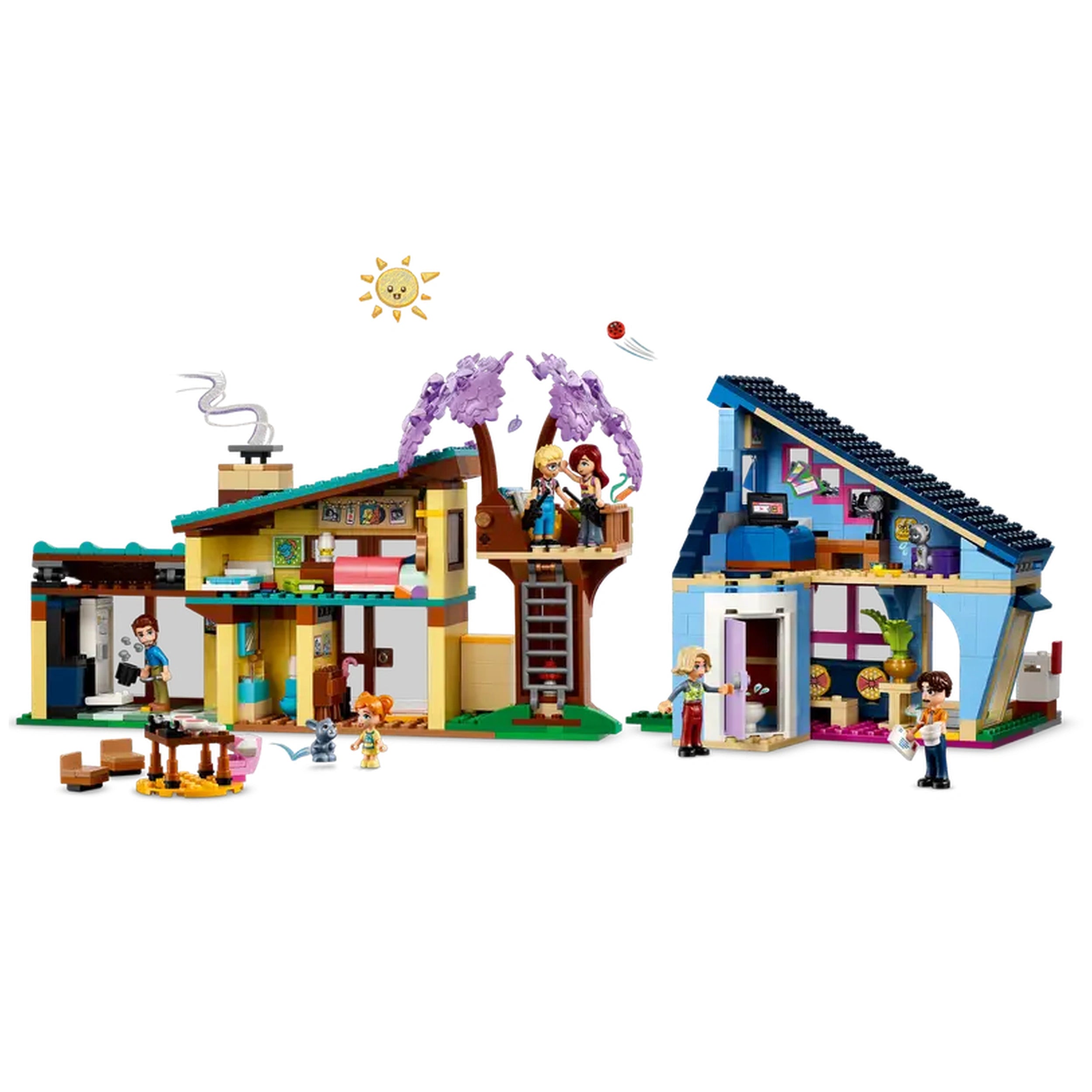 Lego - Friends - Les maisons familiales d'Olly et Paisley - Jouets de construction