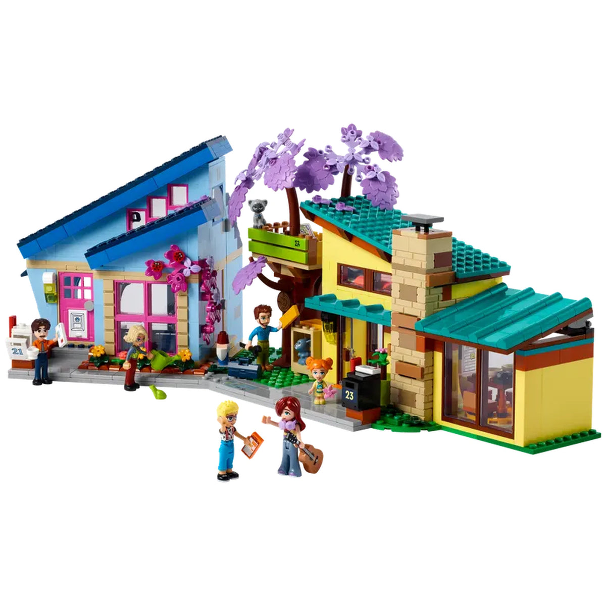 Lego - Friends - Les maisons familiales d'Olly et Paisley - Jouets de construction