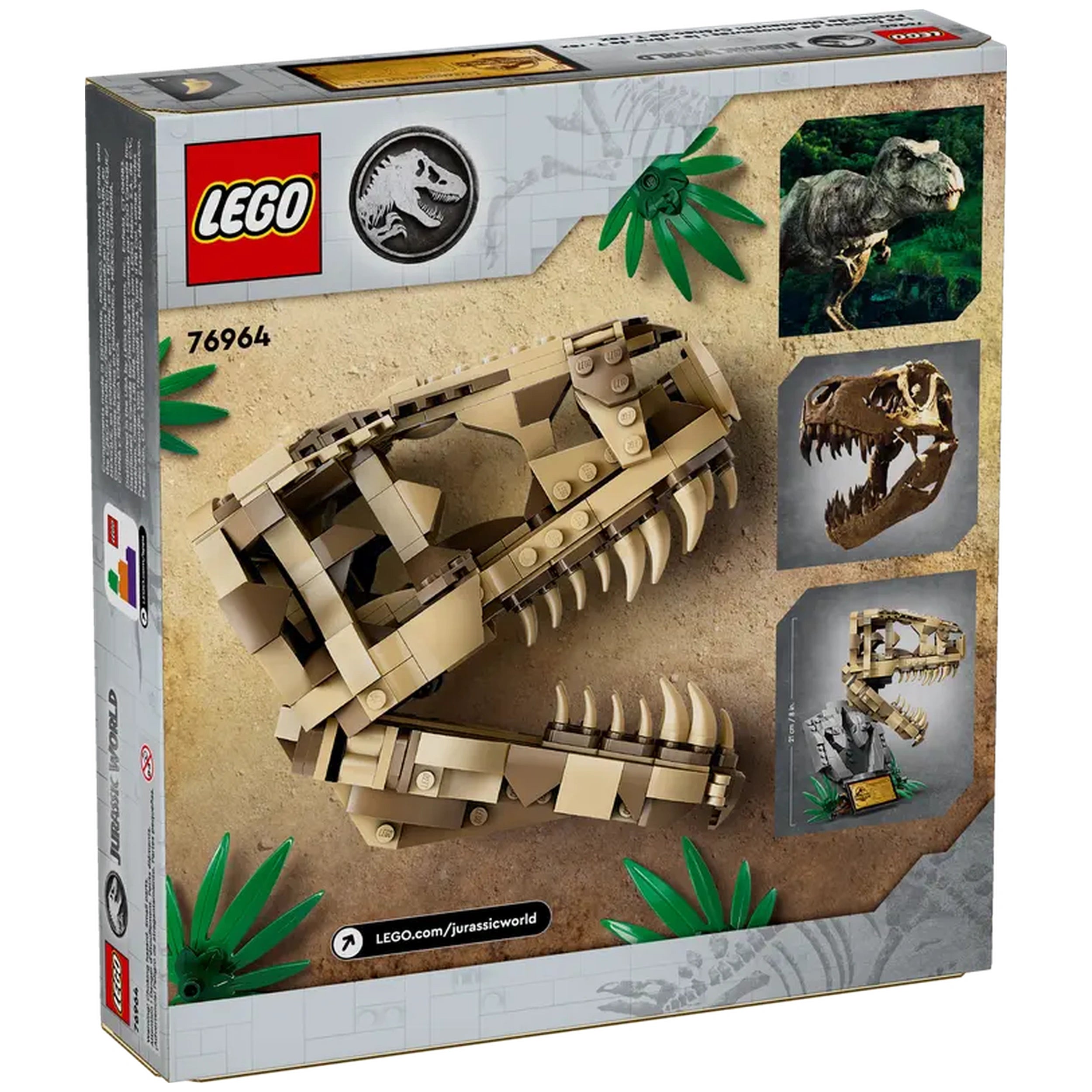 Lego - Jurassic World - Dinosaur Fossils: T. rex Skull - Construction Set Toys