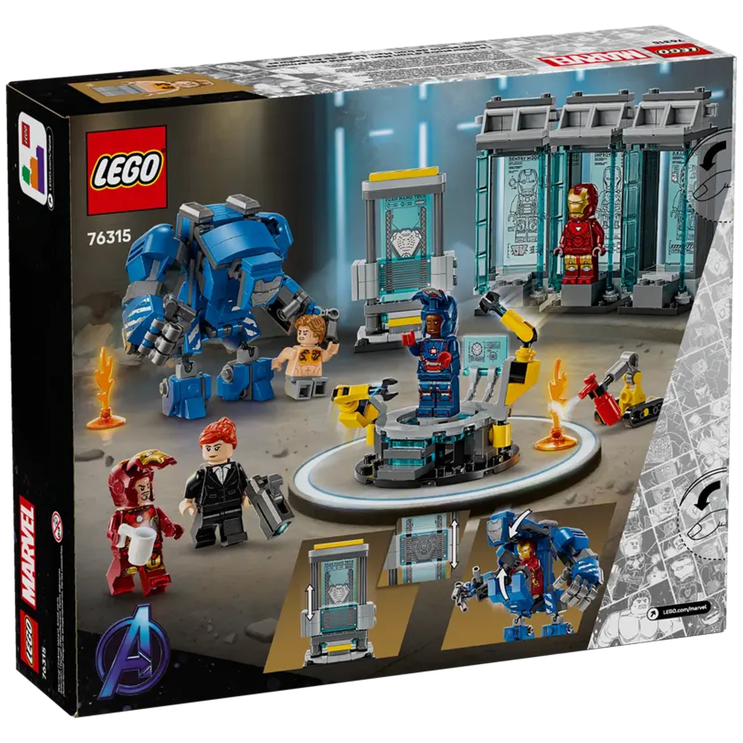 Lego - Marvel Super Heroes - Iron Man's Laboratory: Hall of Armor - Construction Set Toys (Copy)