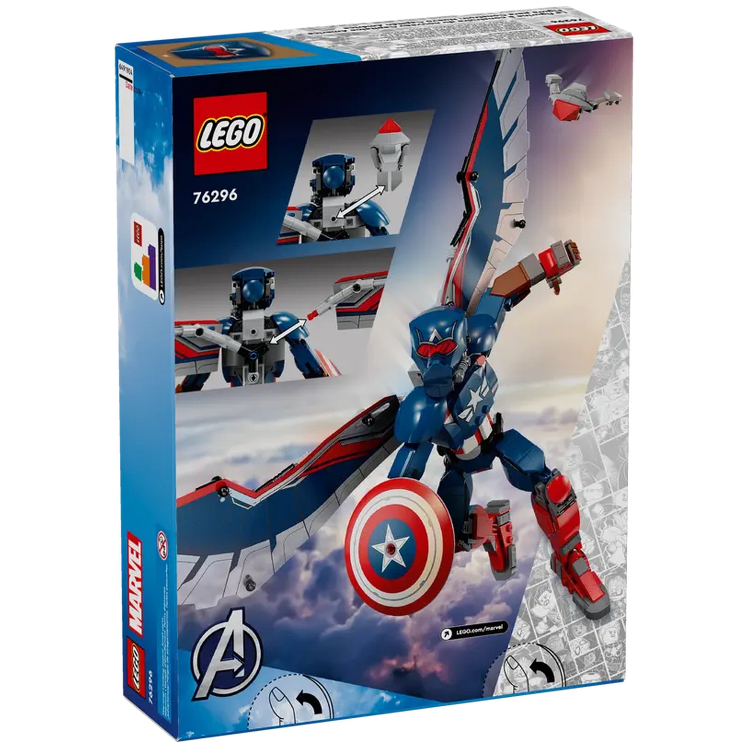 Lego - Marvel Super Heroes - Nouvelle Figurine de Construction Captain America - Jouets de Construction