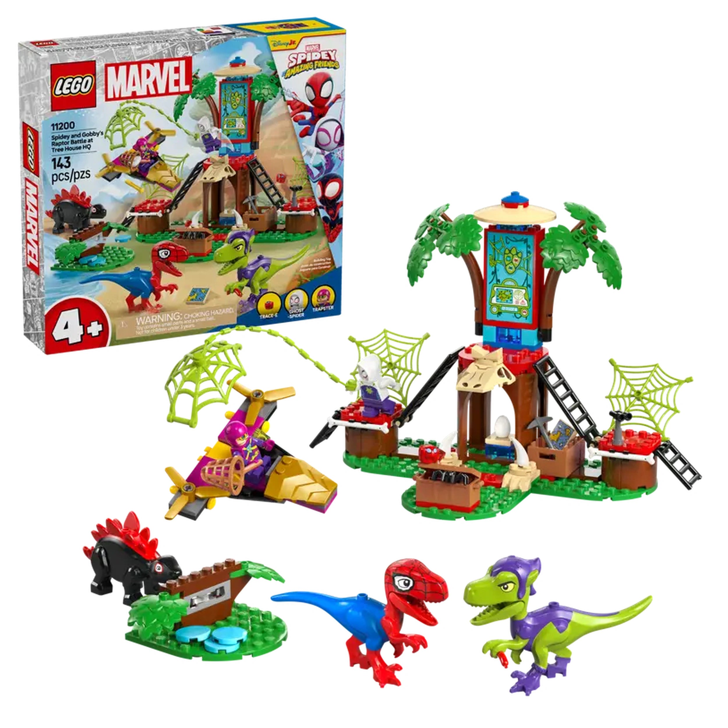 Lego - Marvel Super Heroes - La bataille de Spidey et Gobby dans le repaire de l'arbre - Ensemble de jouets de construction