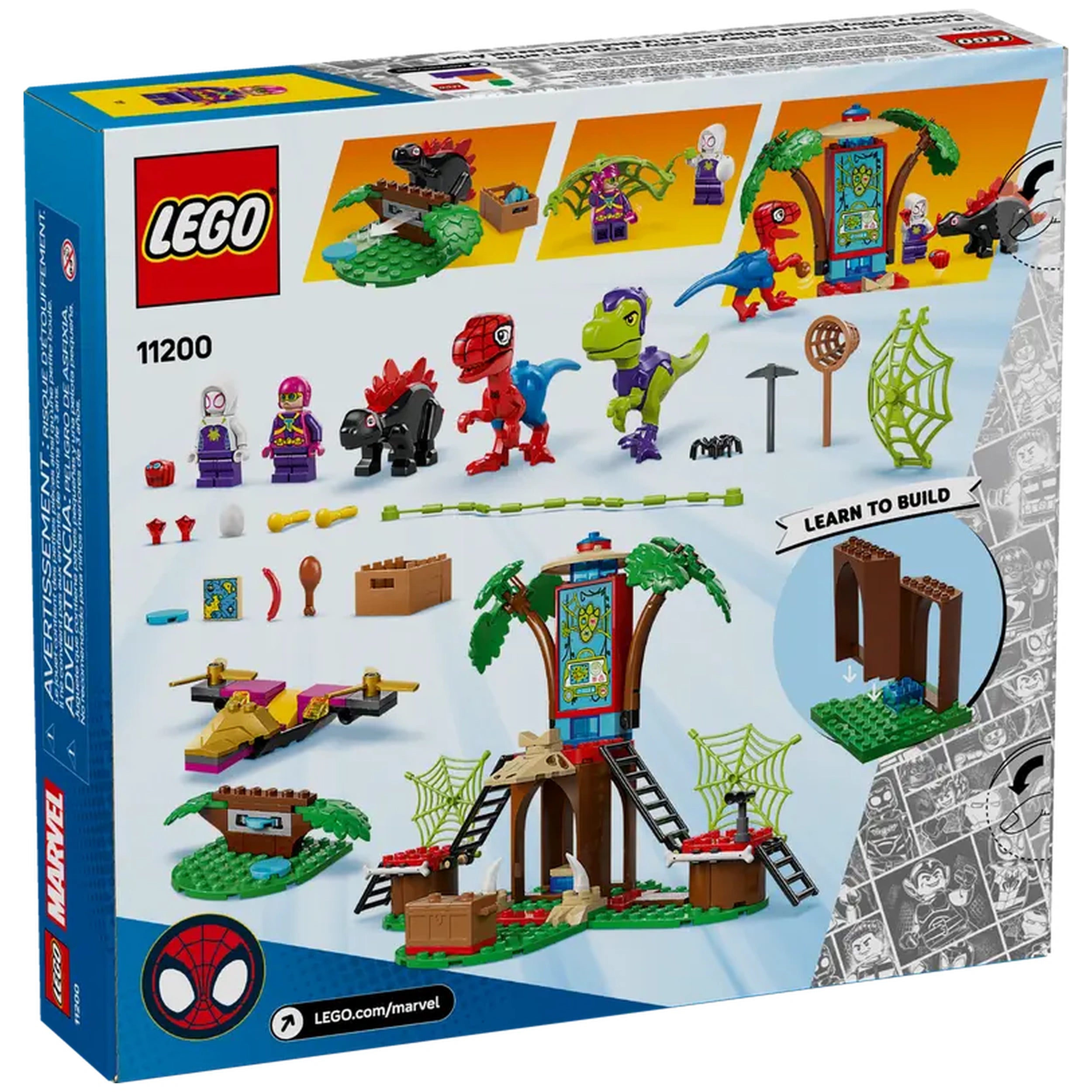 Lego - Marvel Super Heroes - La bataille de Spidey et Gobby dans le repaire de l'arbre - Ensemble de jouets de construction