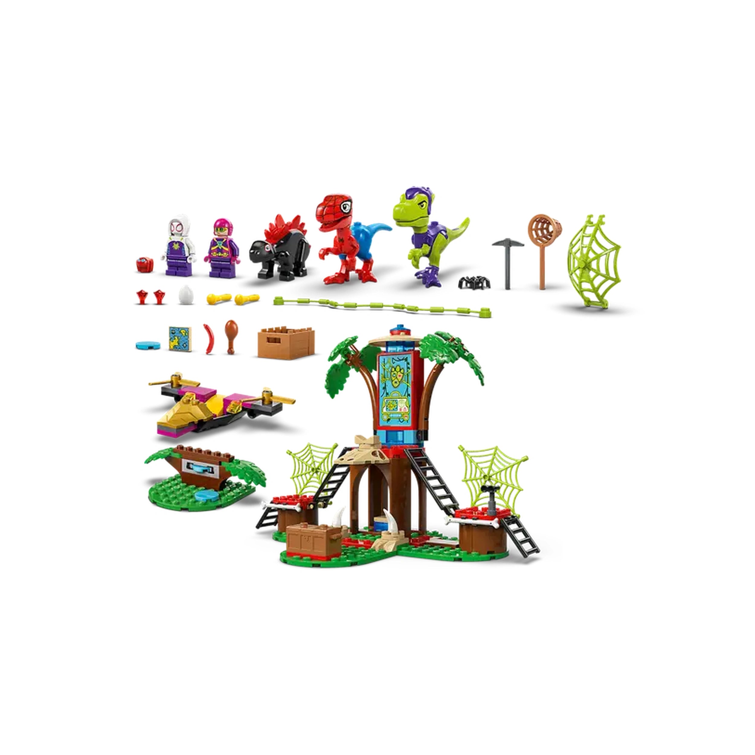 Lego - Marvel Super Heroes - La bataille de Spidey et Gobby dans le repaire de l'arbre - Ensemble de jouets de construction
