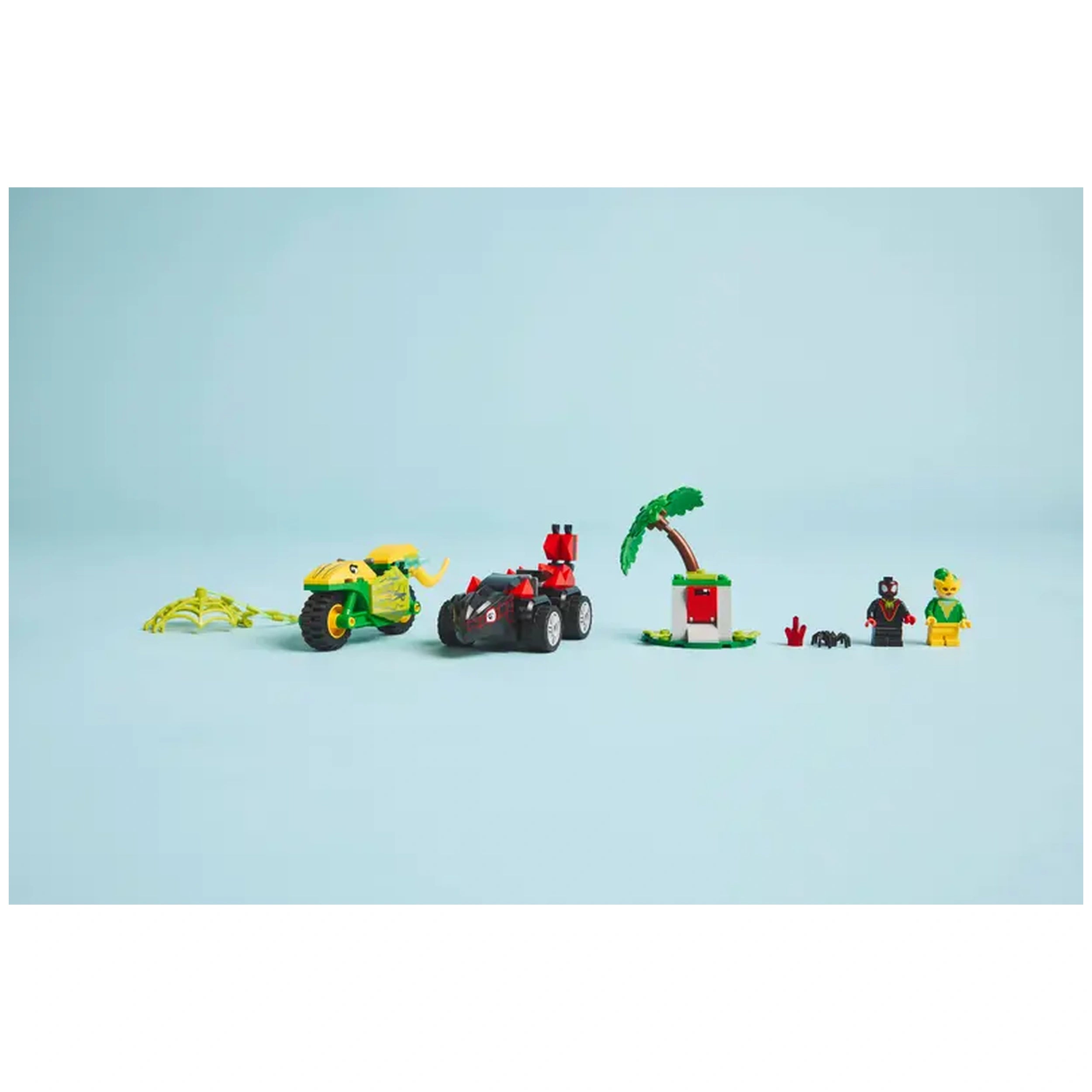 Lego - Marvel Super Heroes - Spin and Electro Dinosaur Vehicle Chase - Construction Set Toys