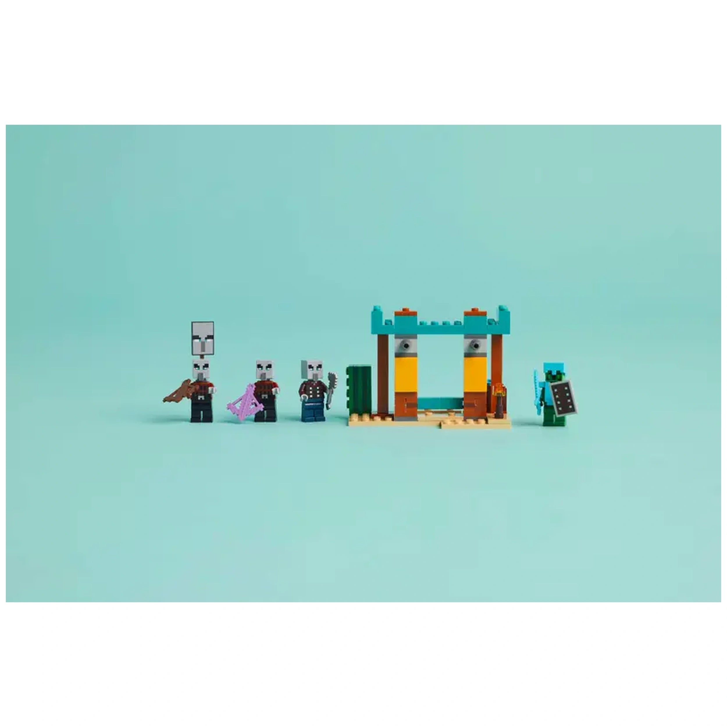 Lego - Minecraft - The Illager Desert Patrol - Construction Set Toys