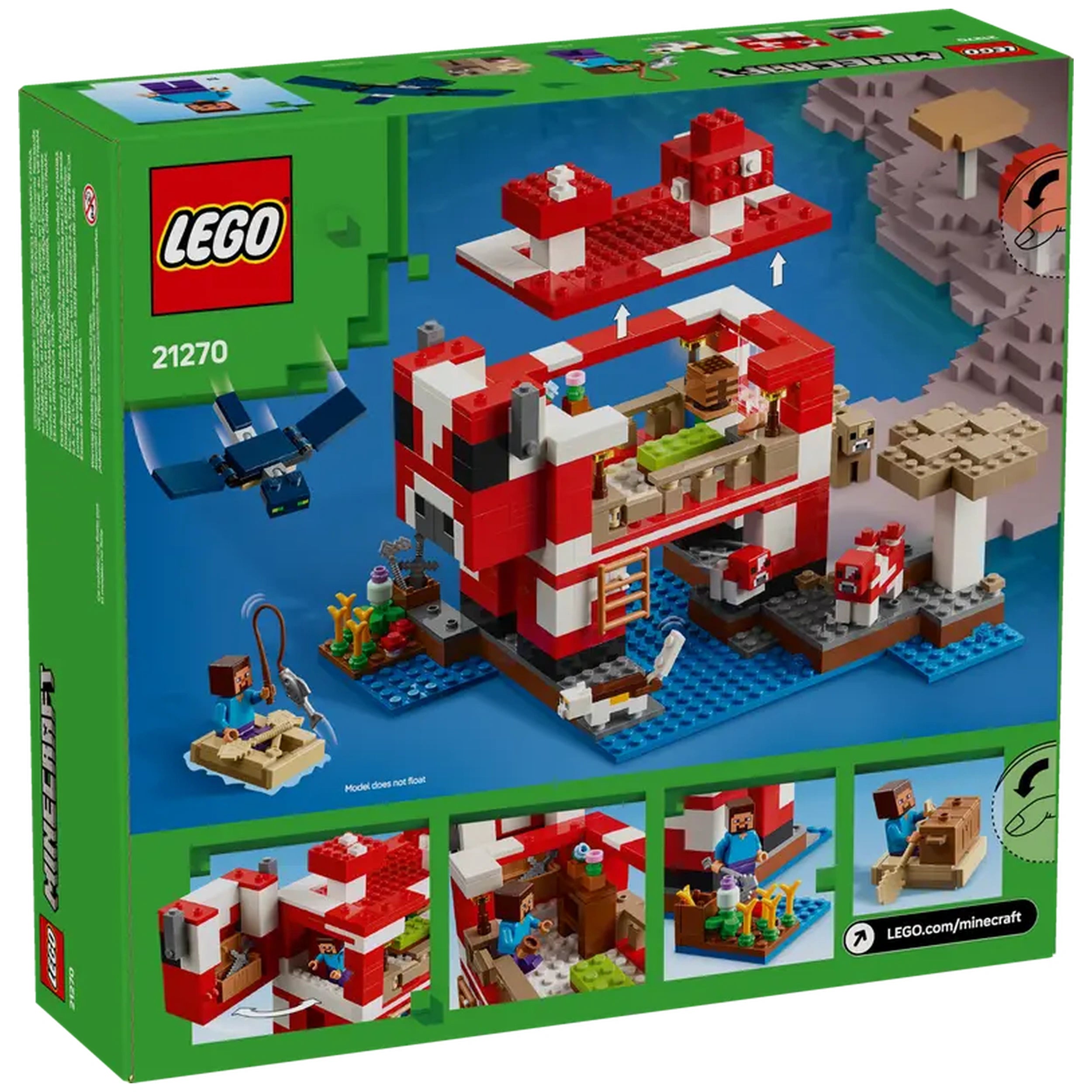 Lego - Minecraft - The Mooshroom House - Construction Set Toys