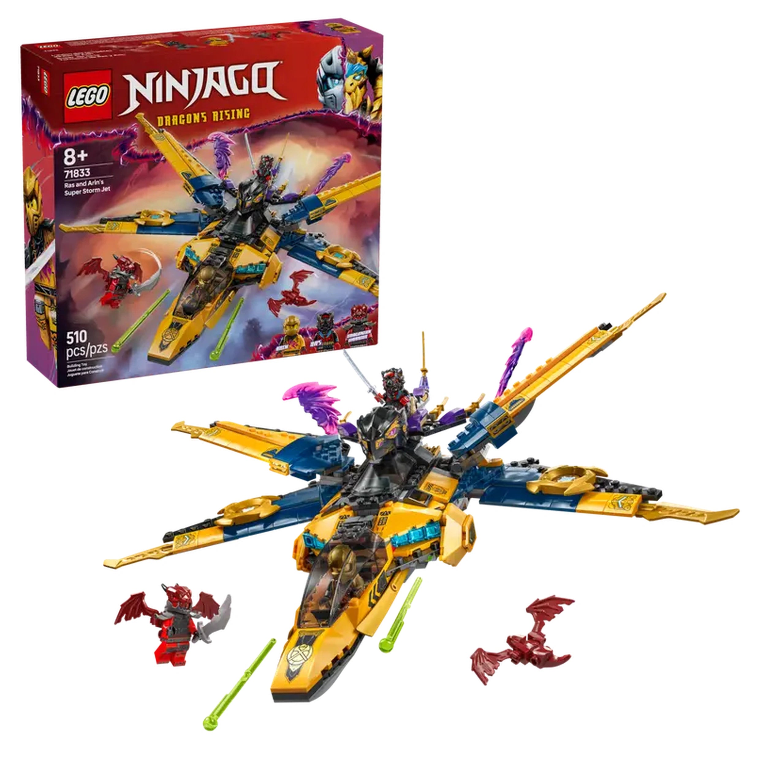 Lego - Ninjago - Ras and Arin's Super Storm Jet - Construction Set Toys