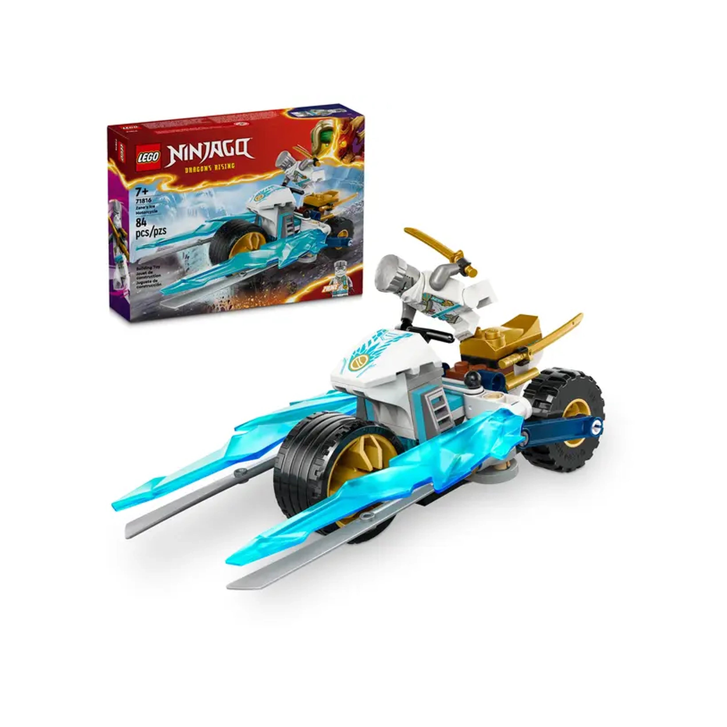 Lego - Ninjago - La moto de glace de Zane - Jouets de construction