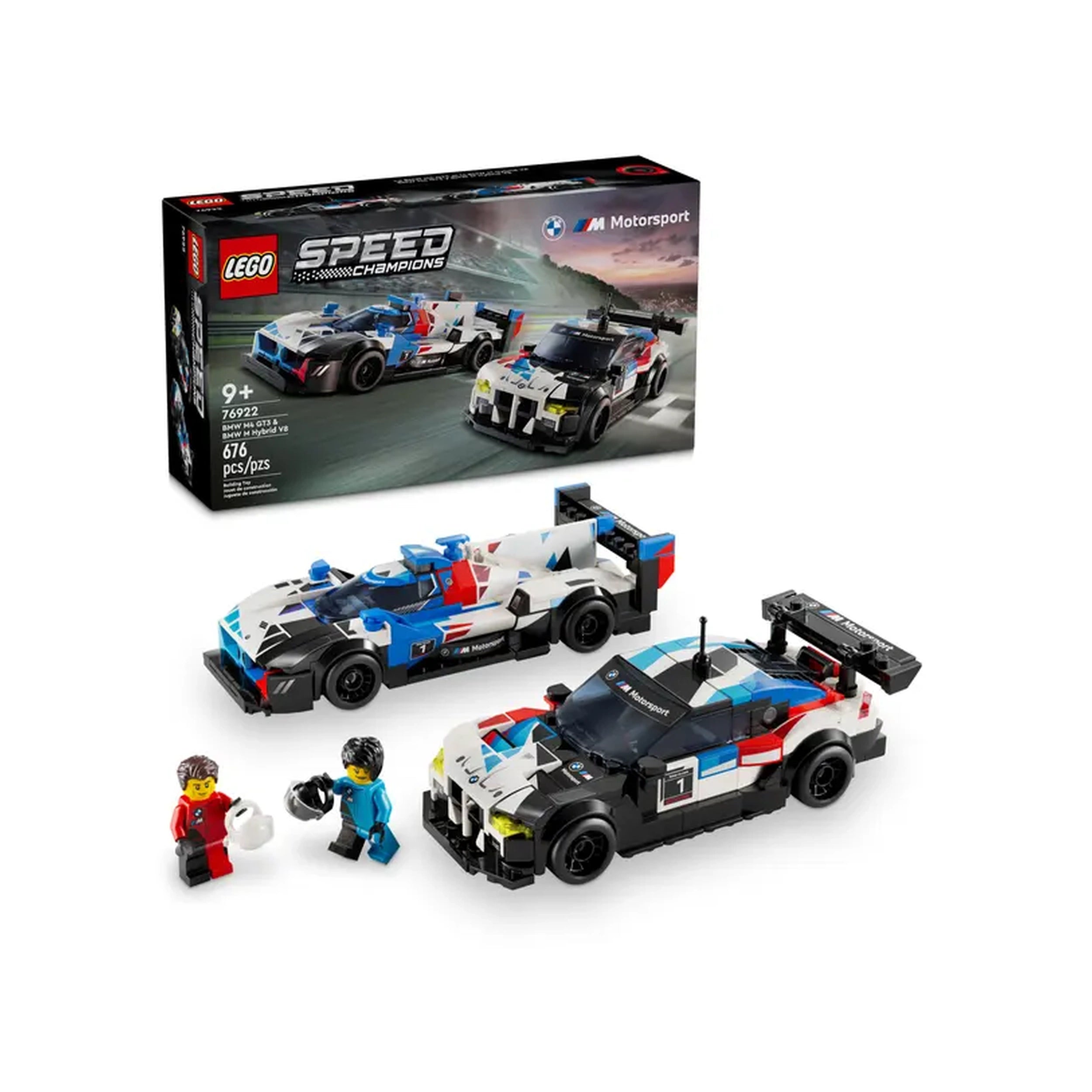 Lego - Speed Champions - BMW M4 GT3 & BMW M Hybrid V8 - Construction Set Toys