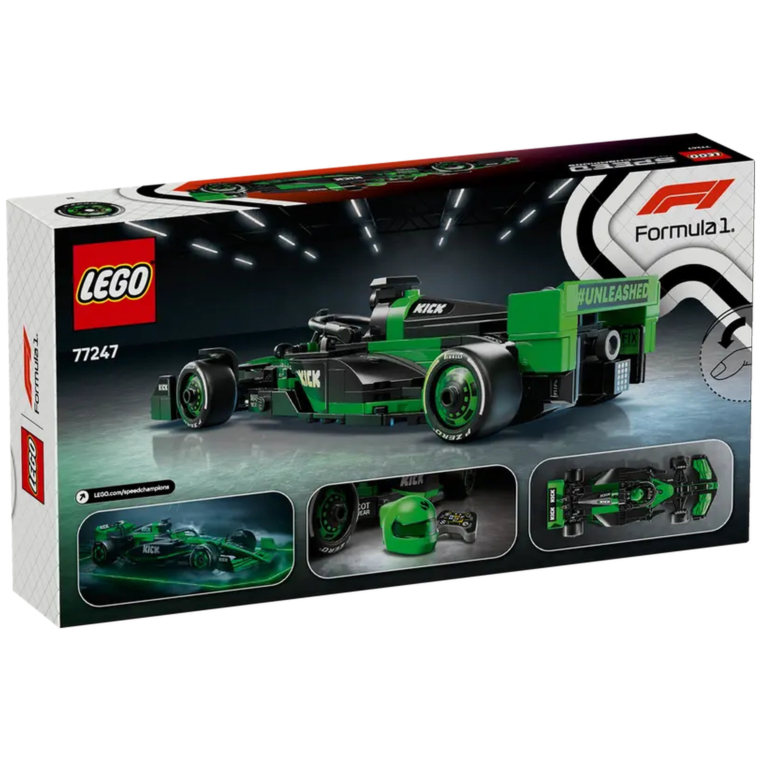 Lego - Speed Champions - KICK Sauber F1 Team C44 Race Car - Construction Set Toys