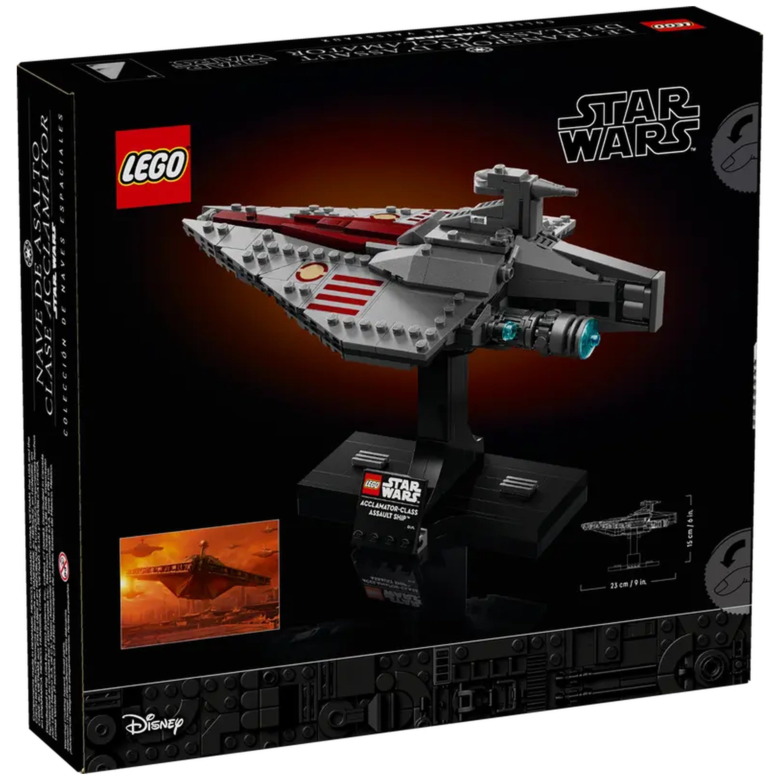 Lego - Star Wars - Vaisseau d'assaut de classe Acclamator - Ensemble de construction
