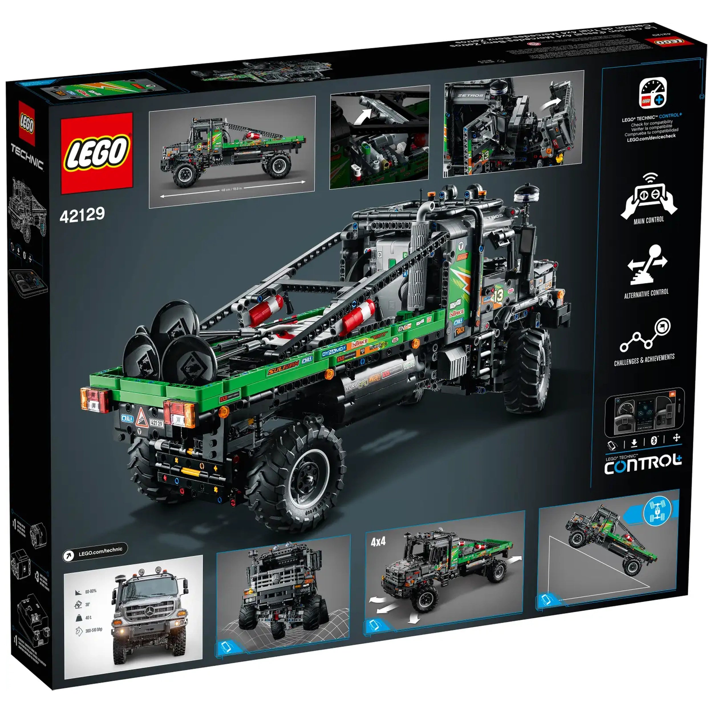 Lego - Technic - Camion d'essai 4x4 Mercedes-Benz Zetros - Jouets de construction