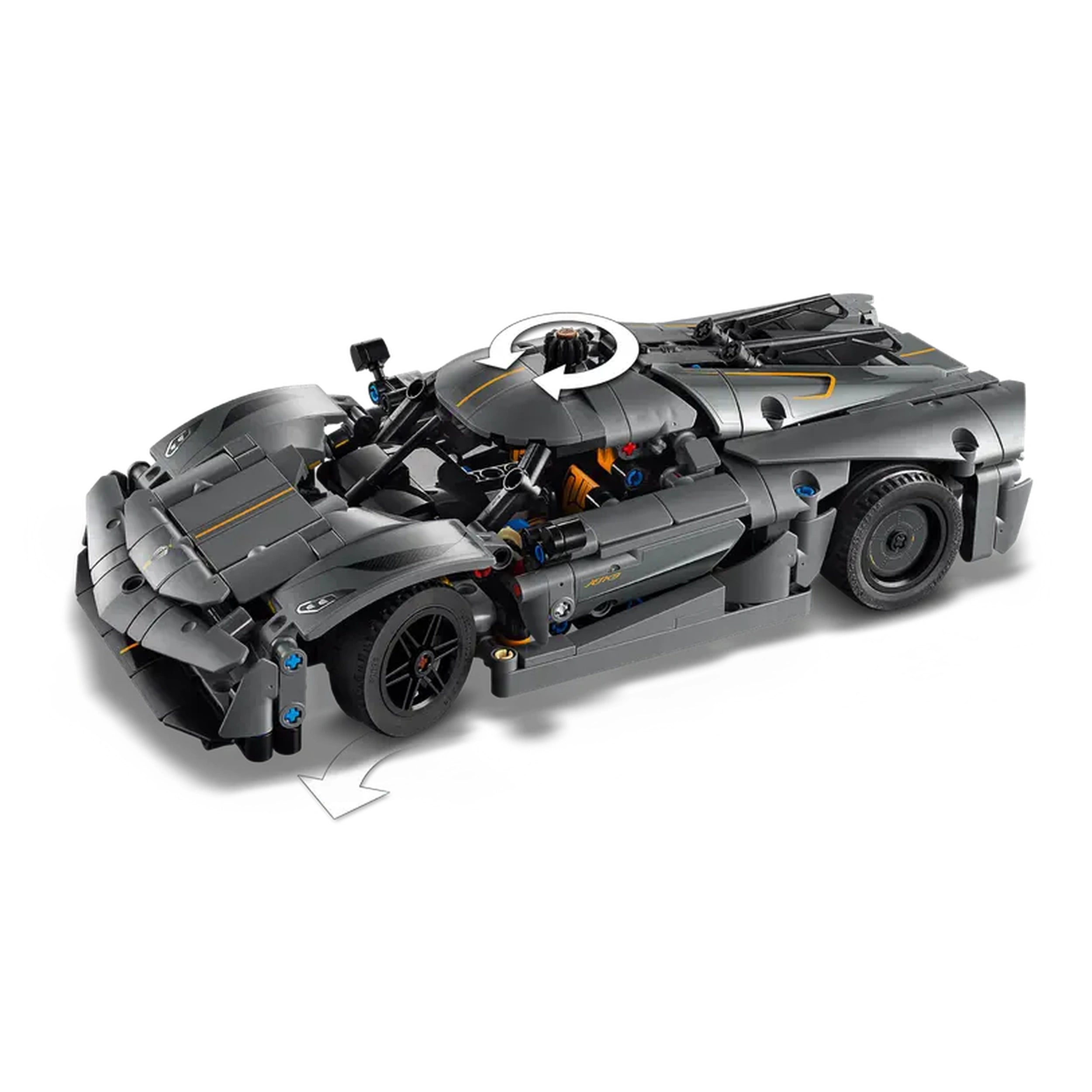 Lego - Technic - Koenigsegg Jesko Absolut Grey Hypercar - Construction Set Toys