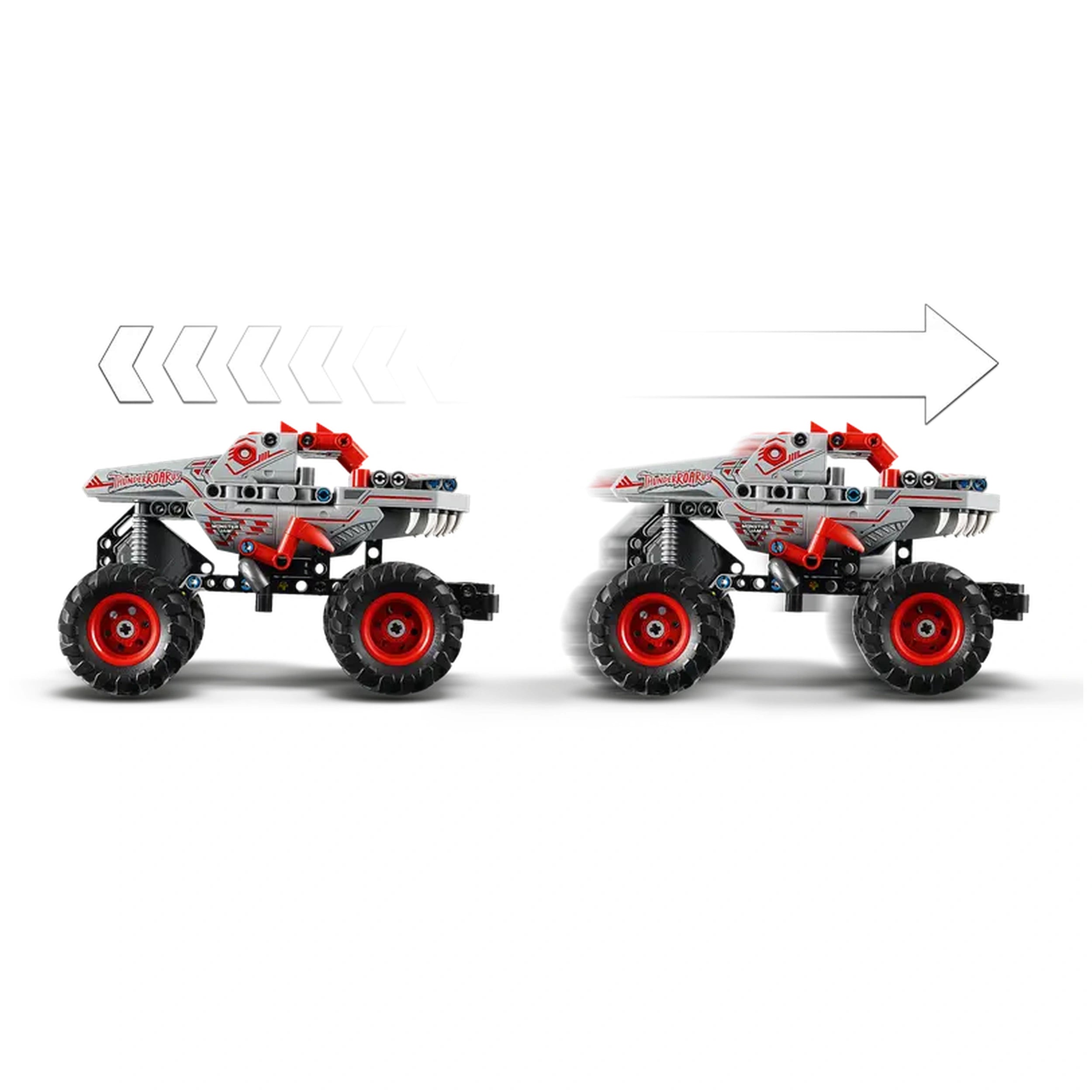 Lego - Technic - Monster Jam ThunderROARus Pull-Back - Construction Set Toys