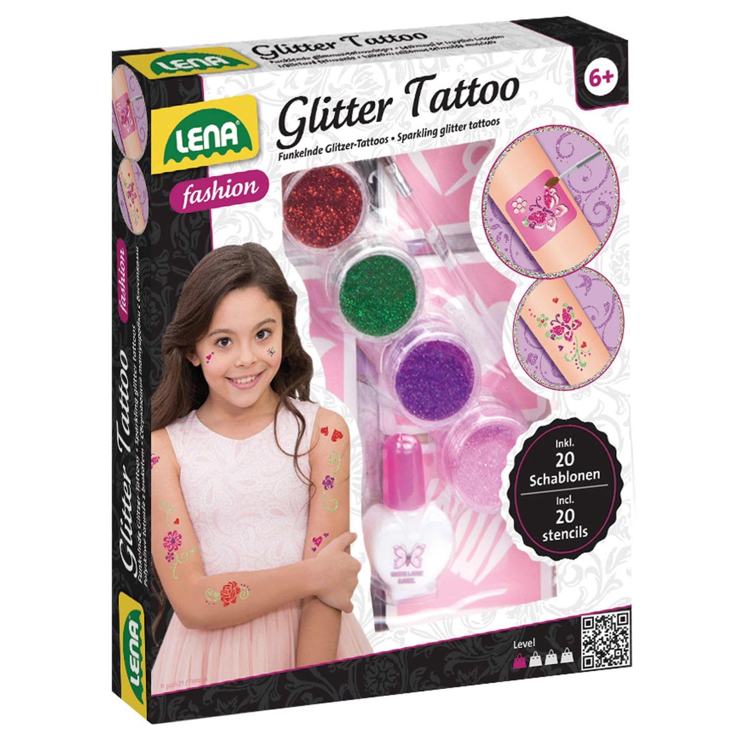 Lena - Glitter Tattoo Set - Makeup
