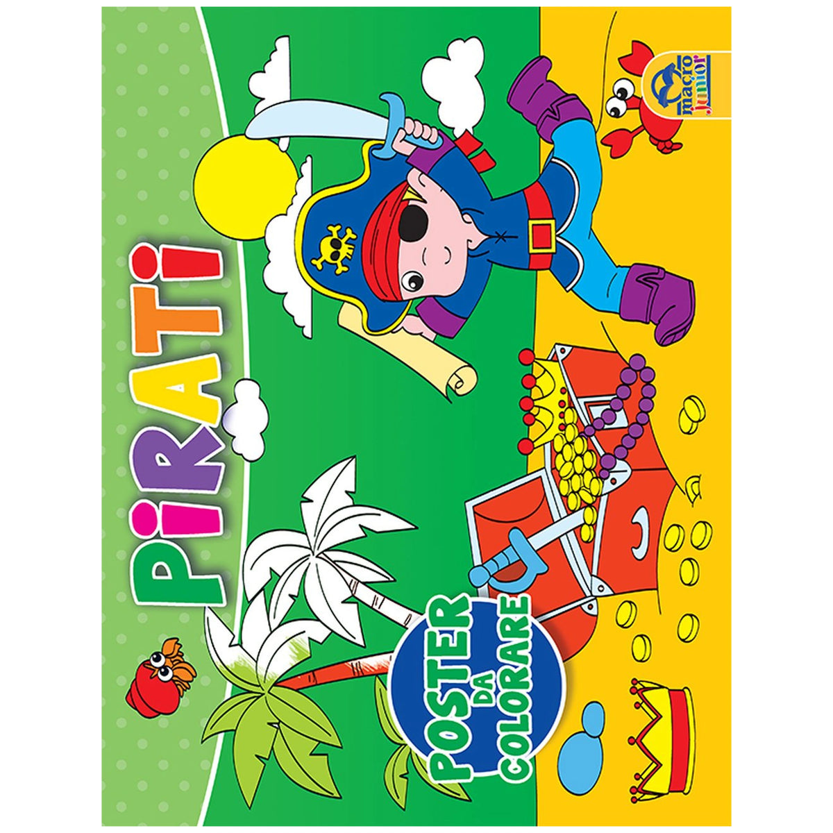 MACRO JUNIOR - Pirati Colouring Book - Books
