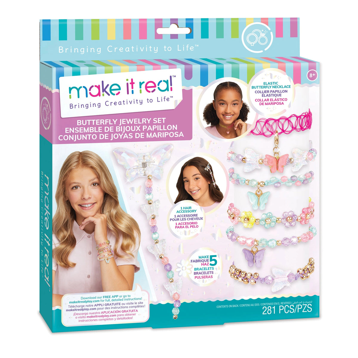 MAKE IT REAL - Butterfly Jewelry Set - Arts and Crafts