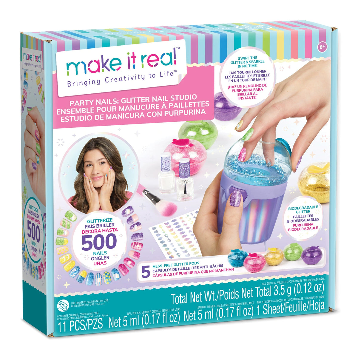 MAKE IT REAL - Studio d'Ongles Pailletés Party Nails - Maquillage