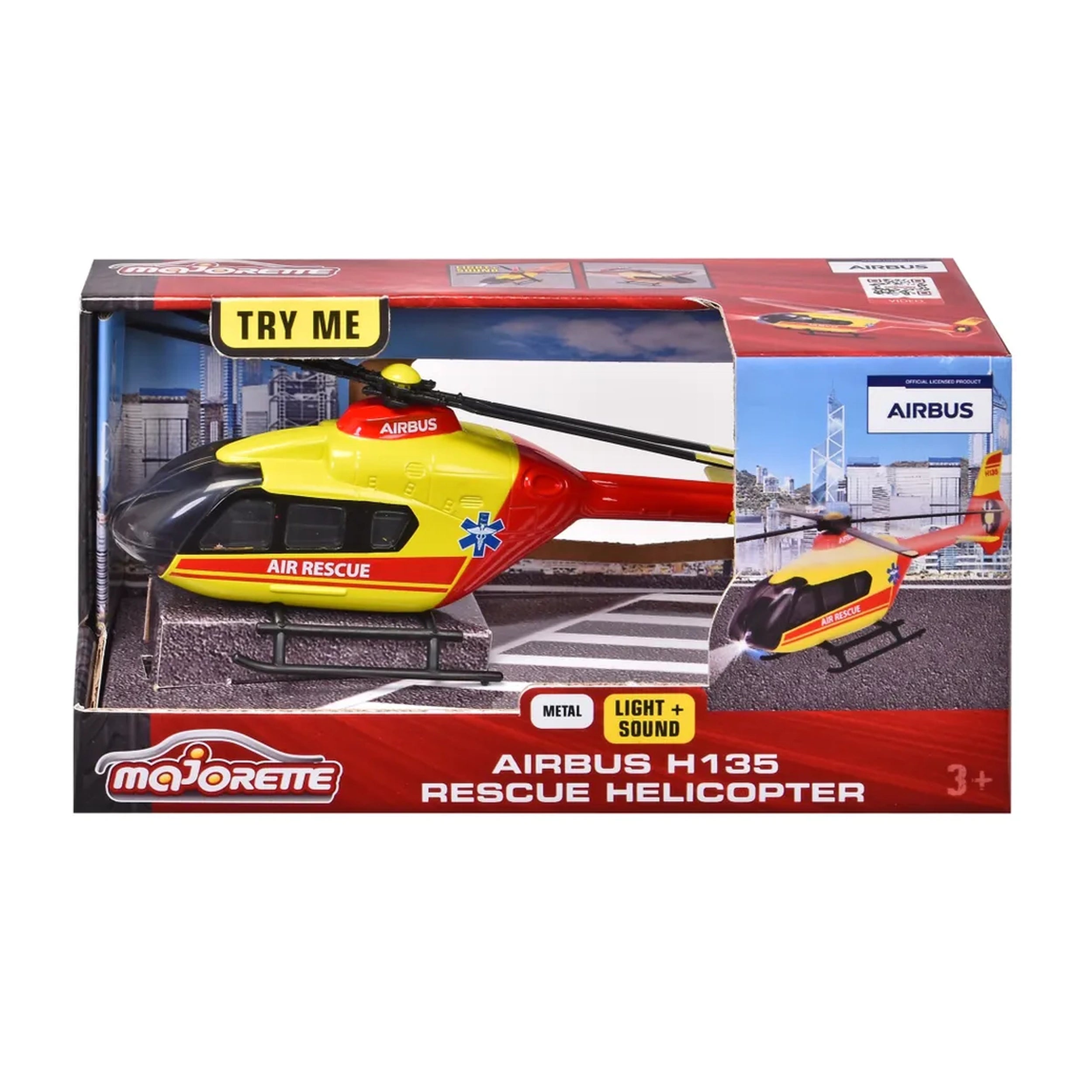Majorette - Airbus H135 Rescue Helicopter Play Vehicles