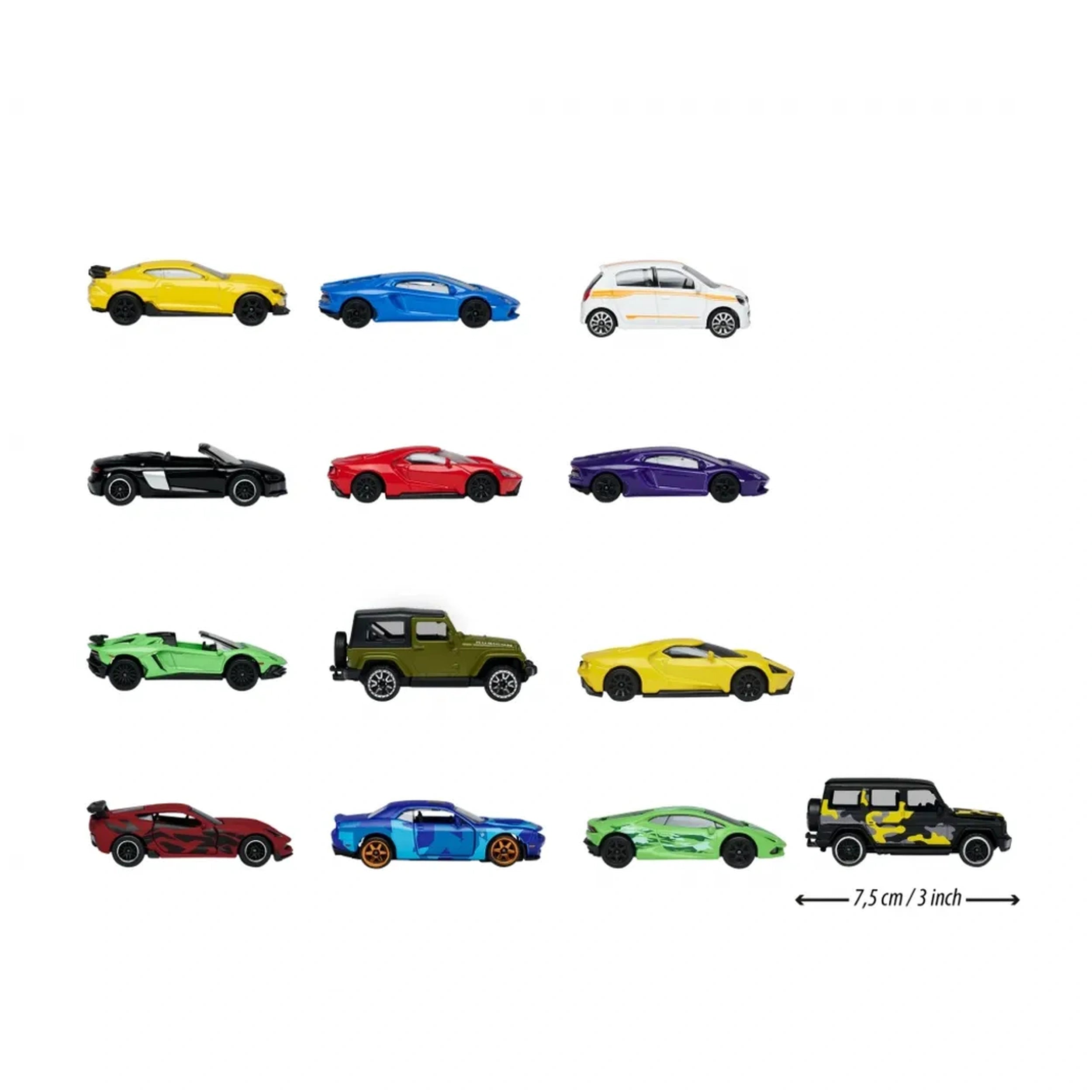 Majorette - Pack Cadeau en Métal Die-Cast 13 Pcs Édition Limitée