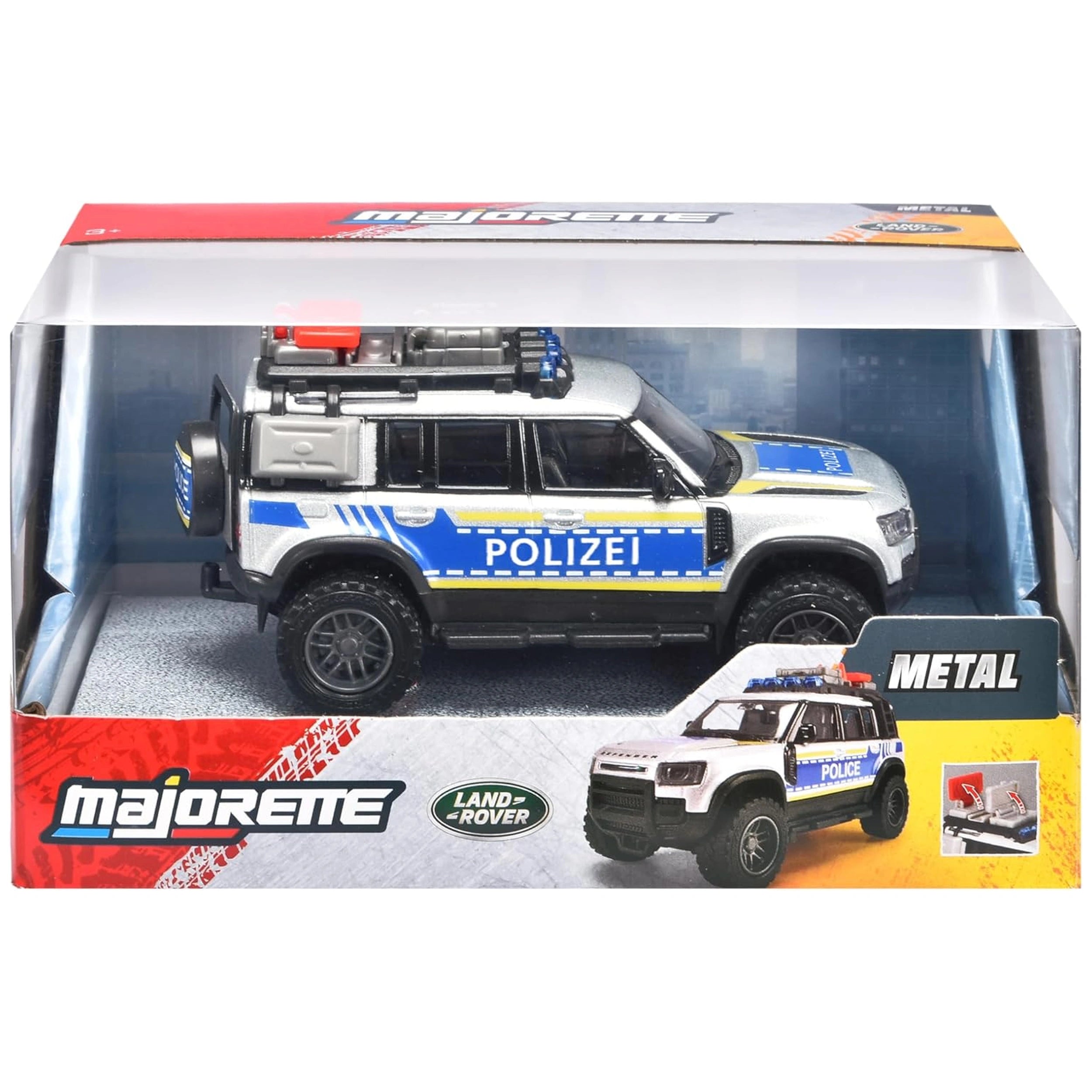 Majorette Land Rover Defender 90 Véhicules de Jeu de Police