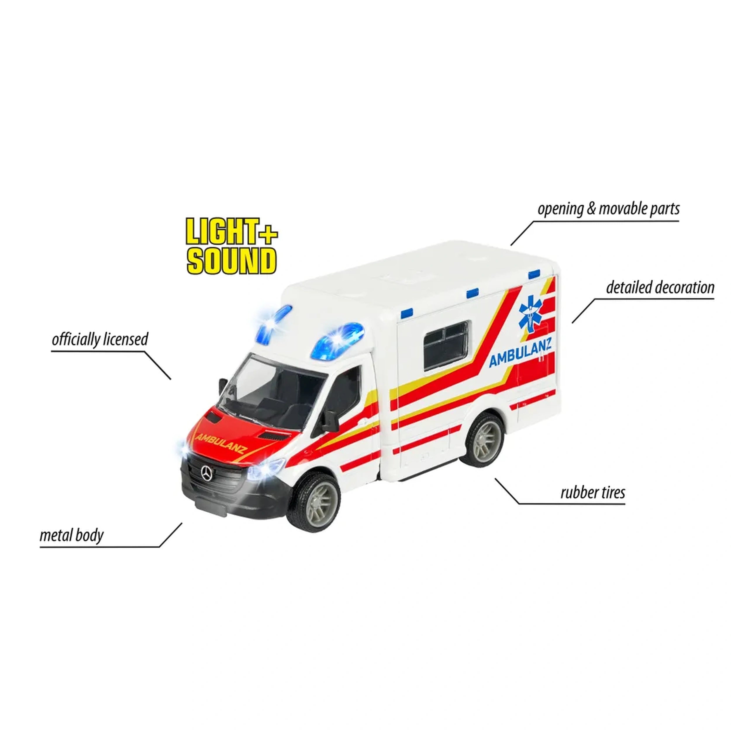 Majorette - Mercedes-Benz Sprinter Ambulance Play Vehicles