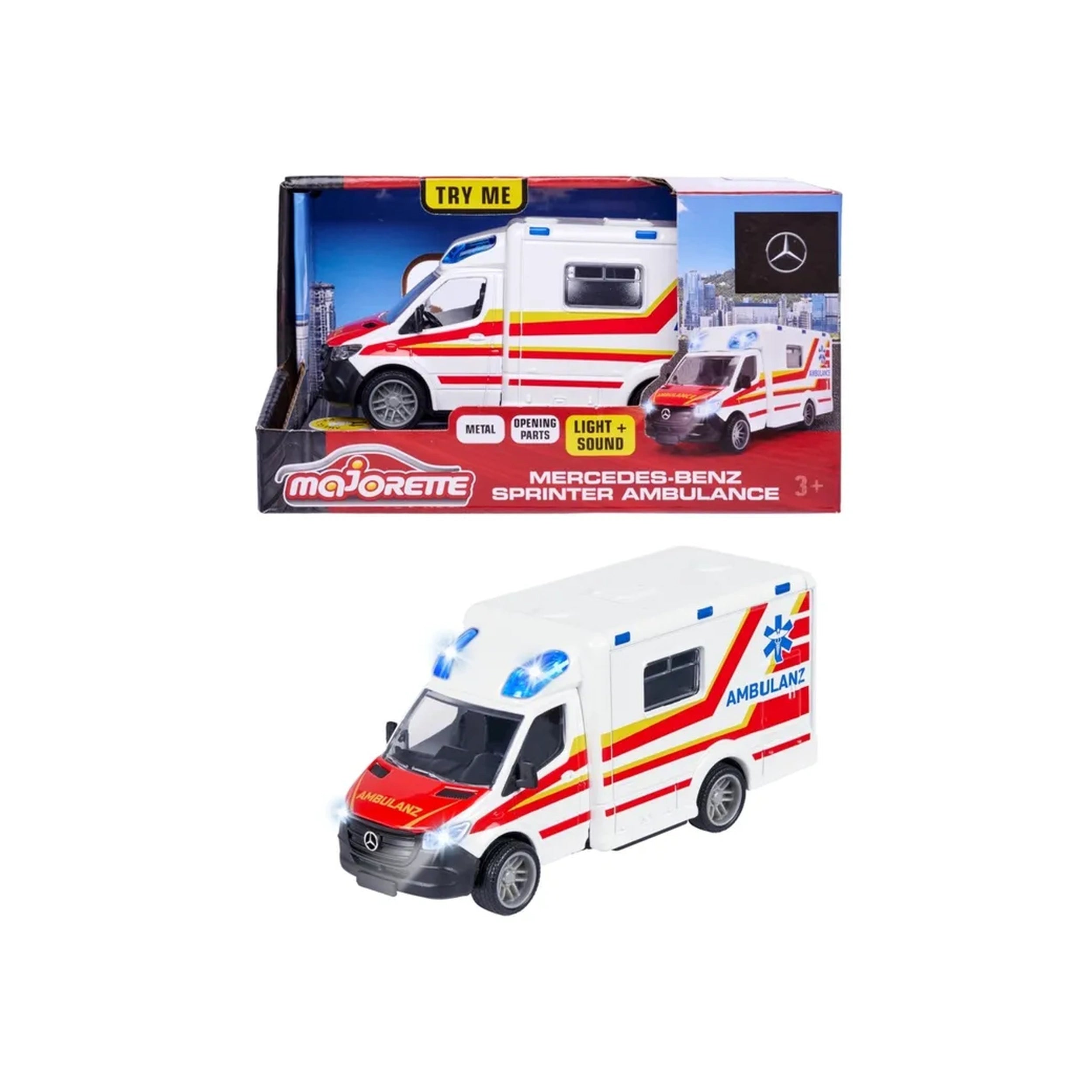 Majorette - Mercedes-Benz Sprinter Ambulance Play Vehicles