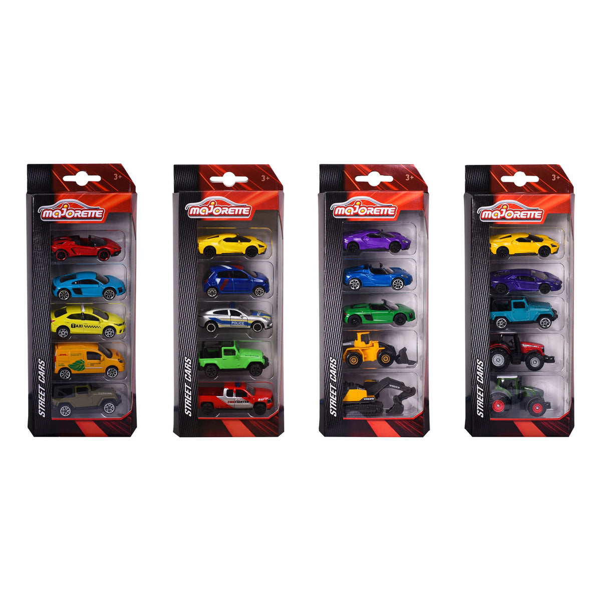Majorette - Pack de 5 véhicules de rue
