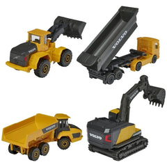 Majorette - Volvo Construction Work Vehicles 4 Pcs Pack