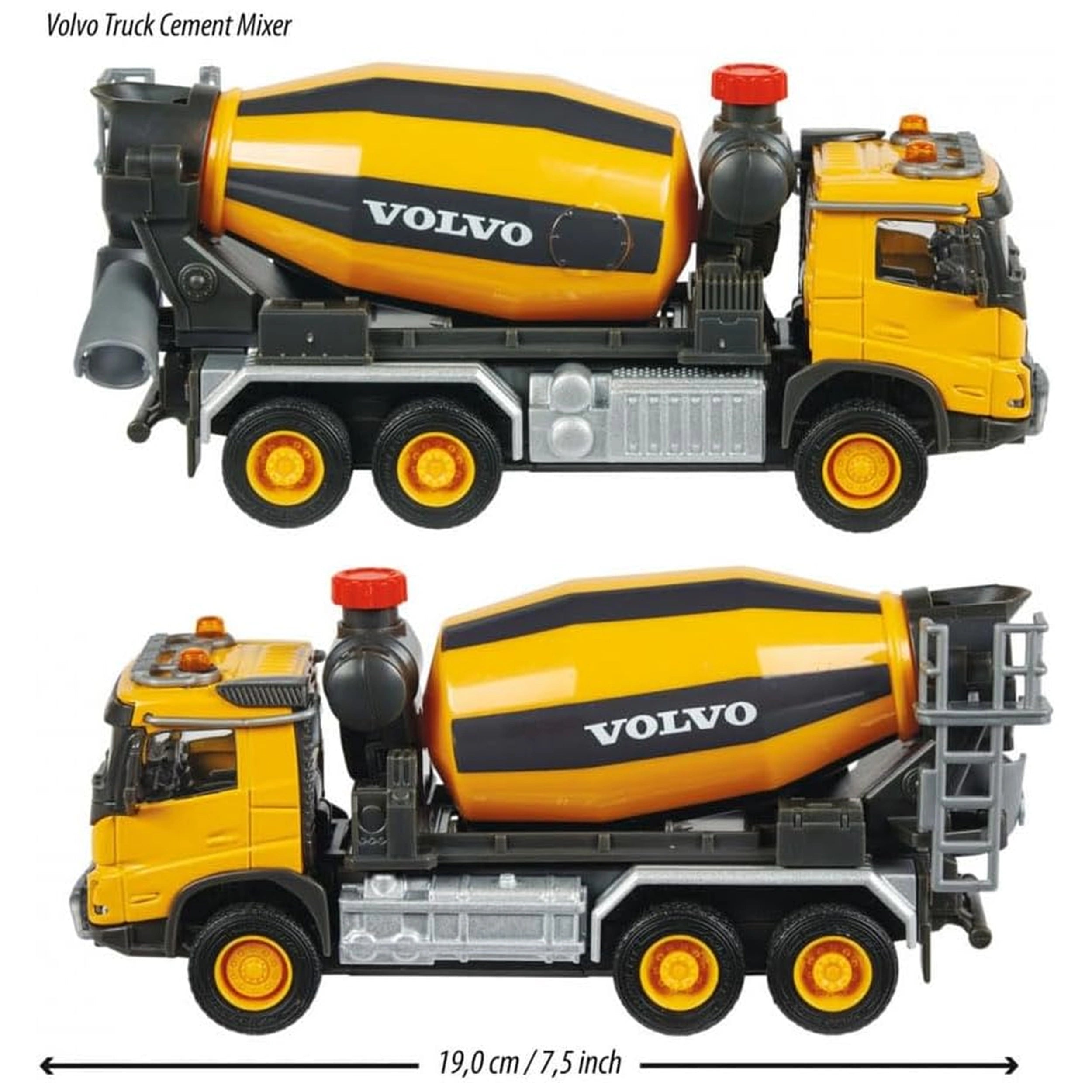 Majorette - Camion Malaxeur à Ciment Volvo-MFX - Véhicules de Jeu