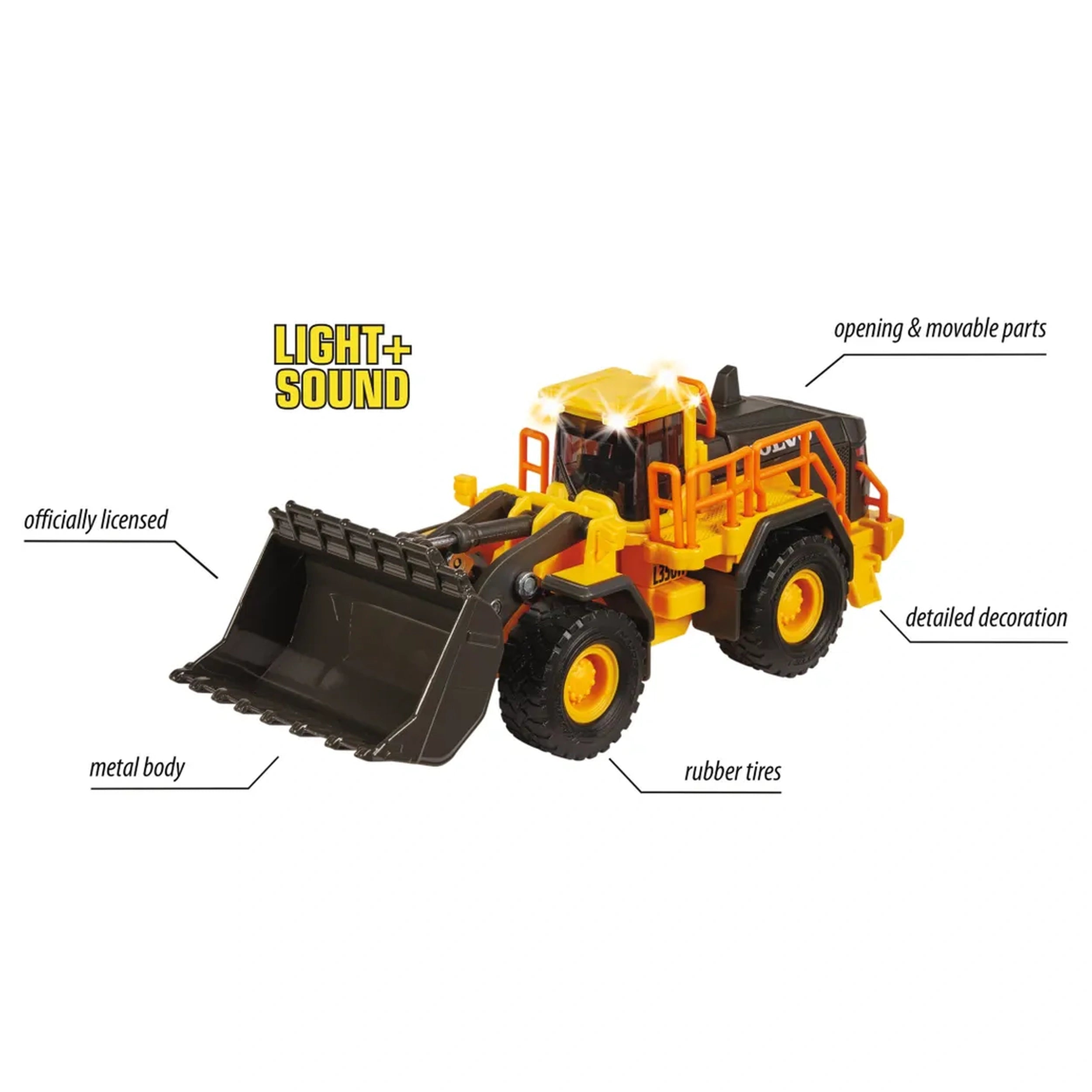 Majorette - Volvo Shovel Play Vehicles