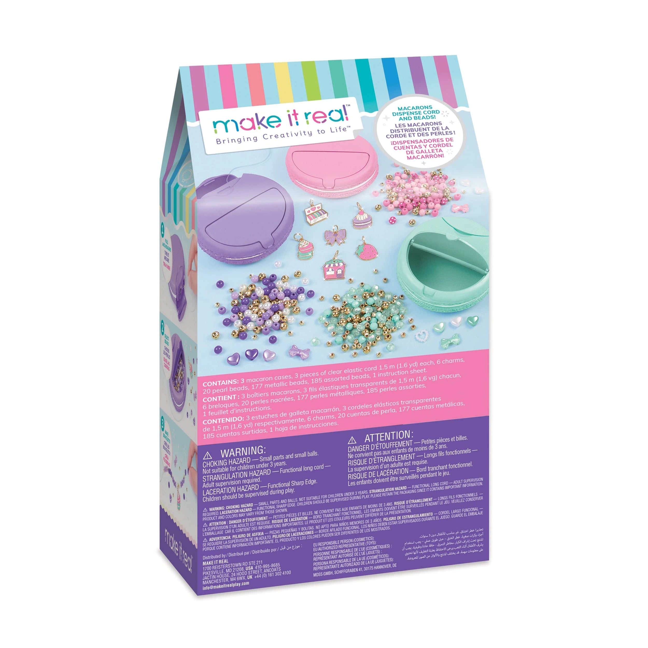 Make it Real - Macaron Bracelet Maker Set Arts & Crafts