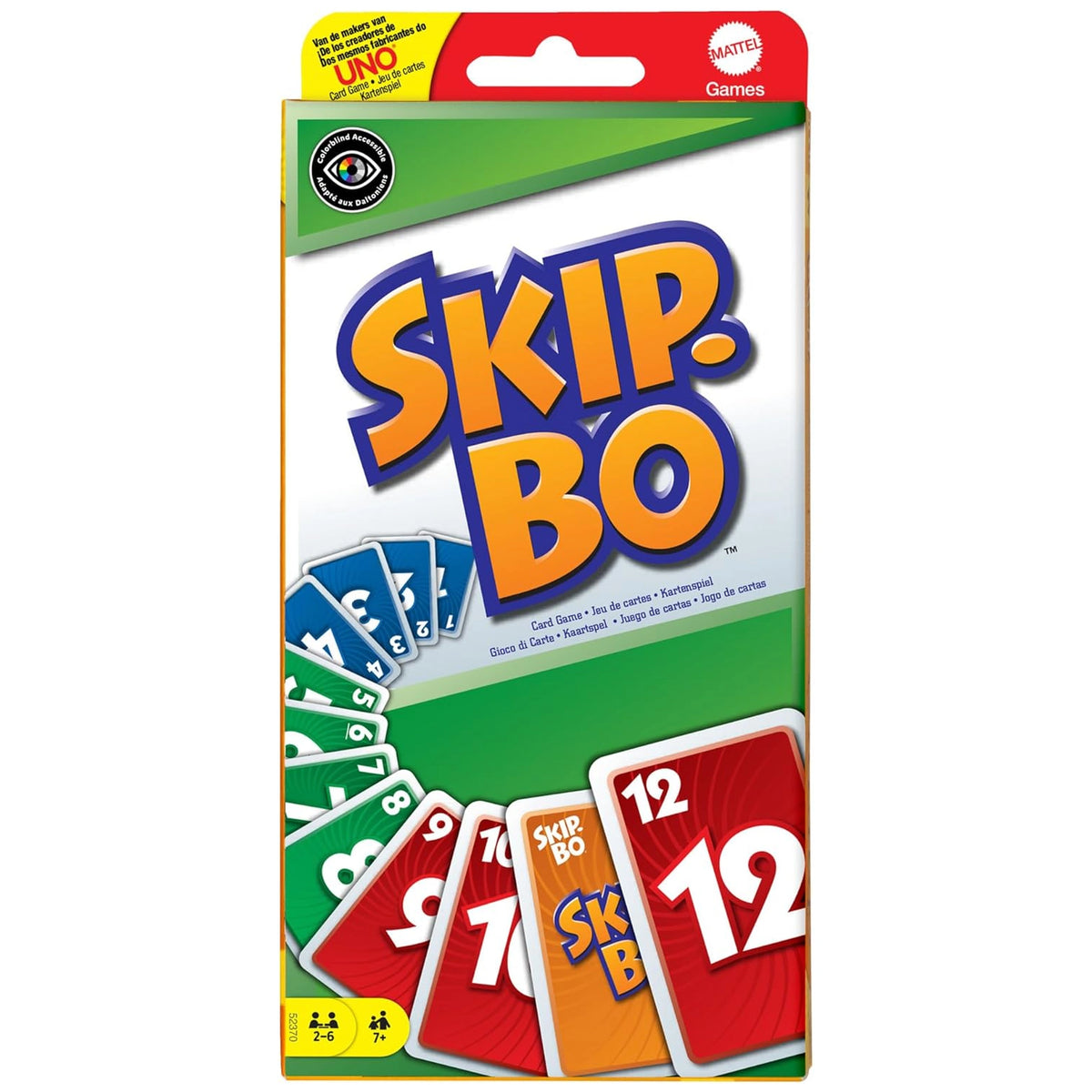Mattel - Jeu de cartes de séquençage ultime Skip-Bo