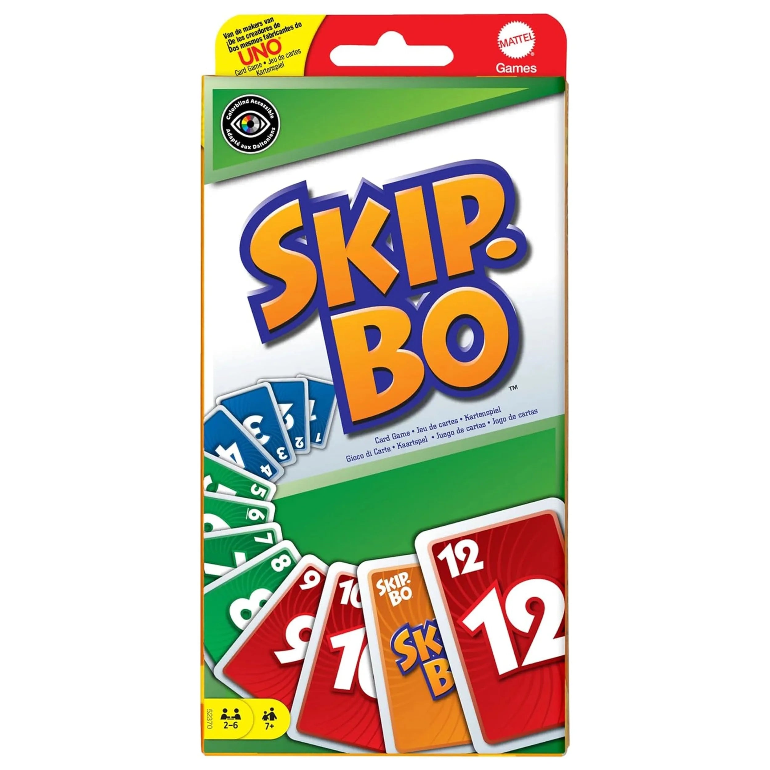 Mattel - Jeu de cartes de séquençage ultime Skip-Bo