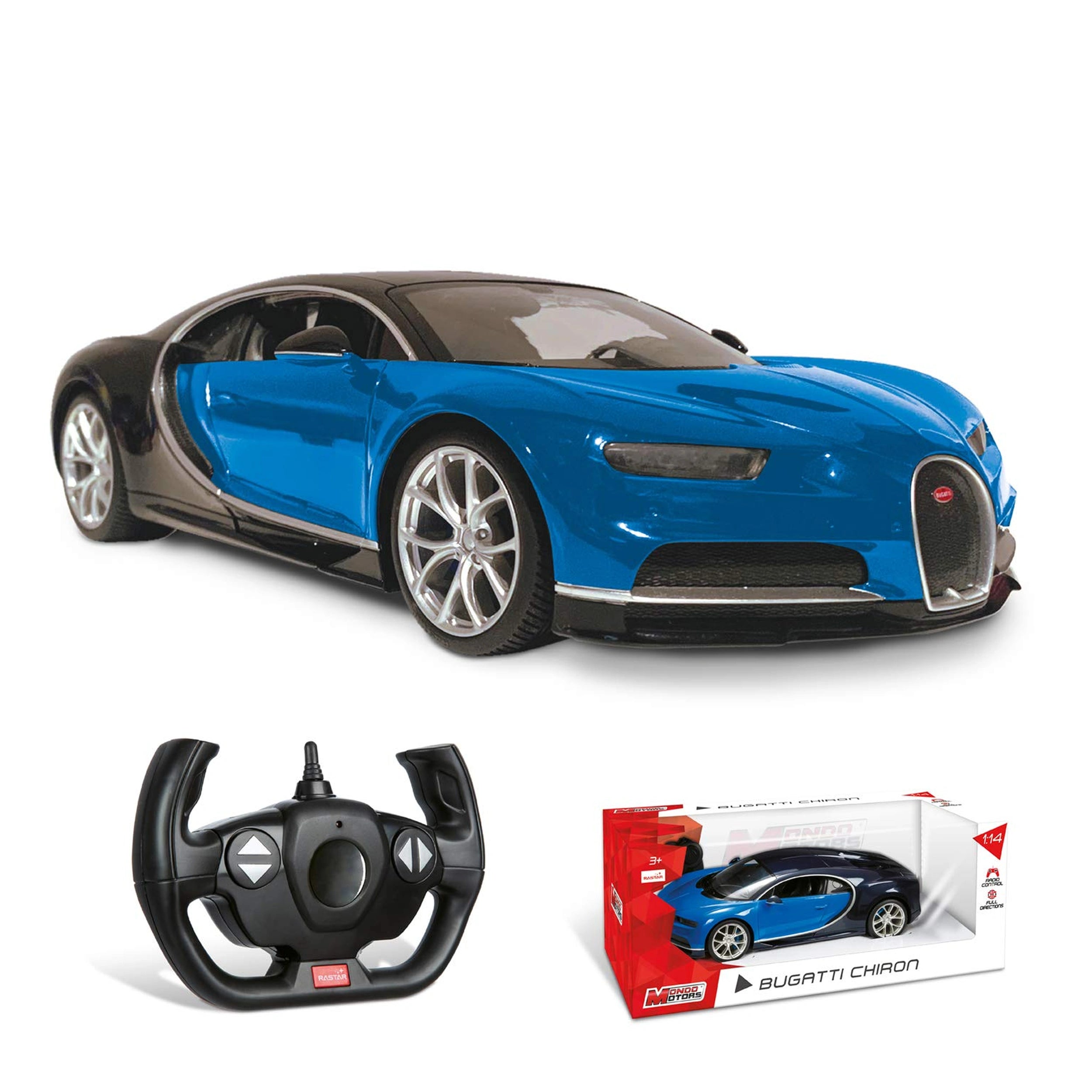 Mondo - Bugatti Chiron Télécommandé 2,4 GHz 1:14 Fonction Complète - Véhicules de Jeu