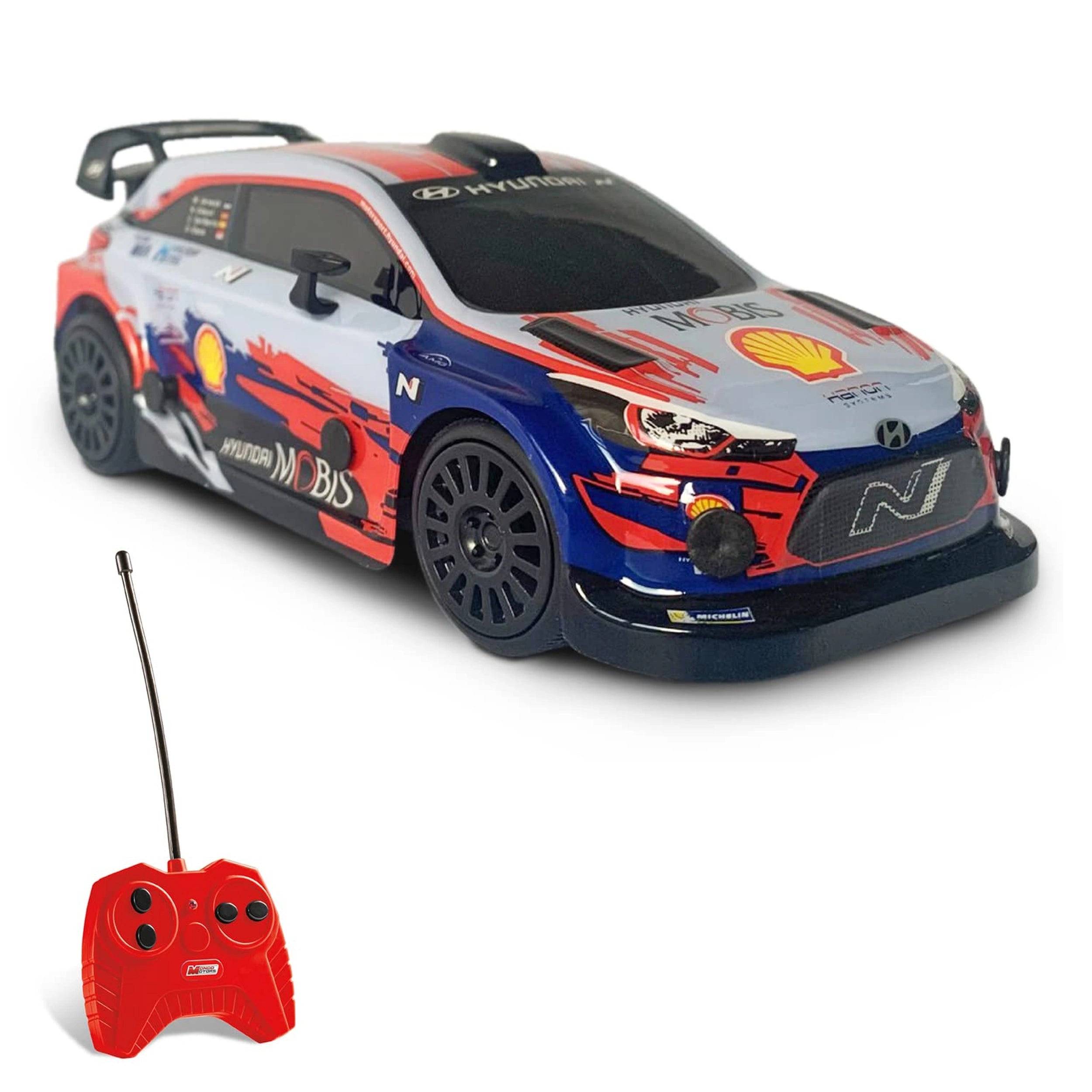 Mondo - Hyundai I20 WRC Radio-Controlled 2.4 GHz 1:28 Full Function with Lexan Body - Play Vehicles