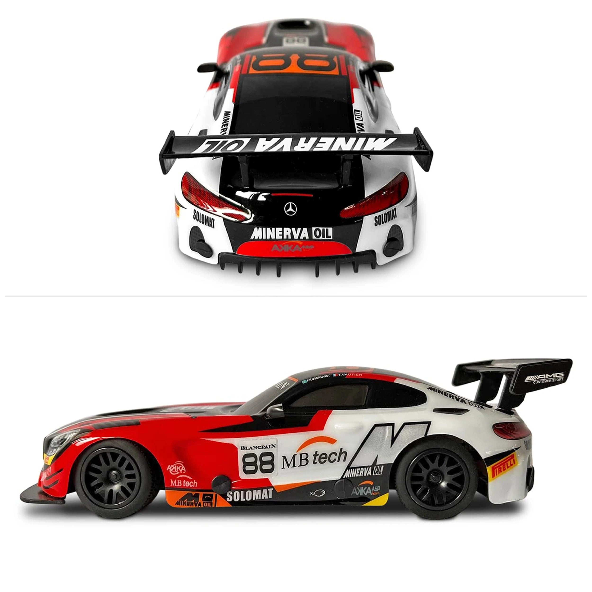 Mondo - Mercedes AMG GT3 Racing Radio-Controlled 2.4 GHz 1:24 Full Function with Lexan Body - Play Vehicles