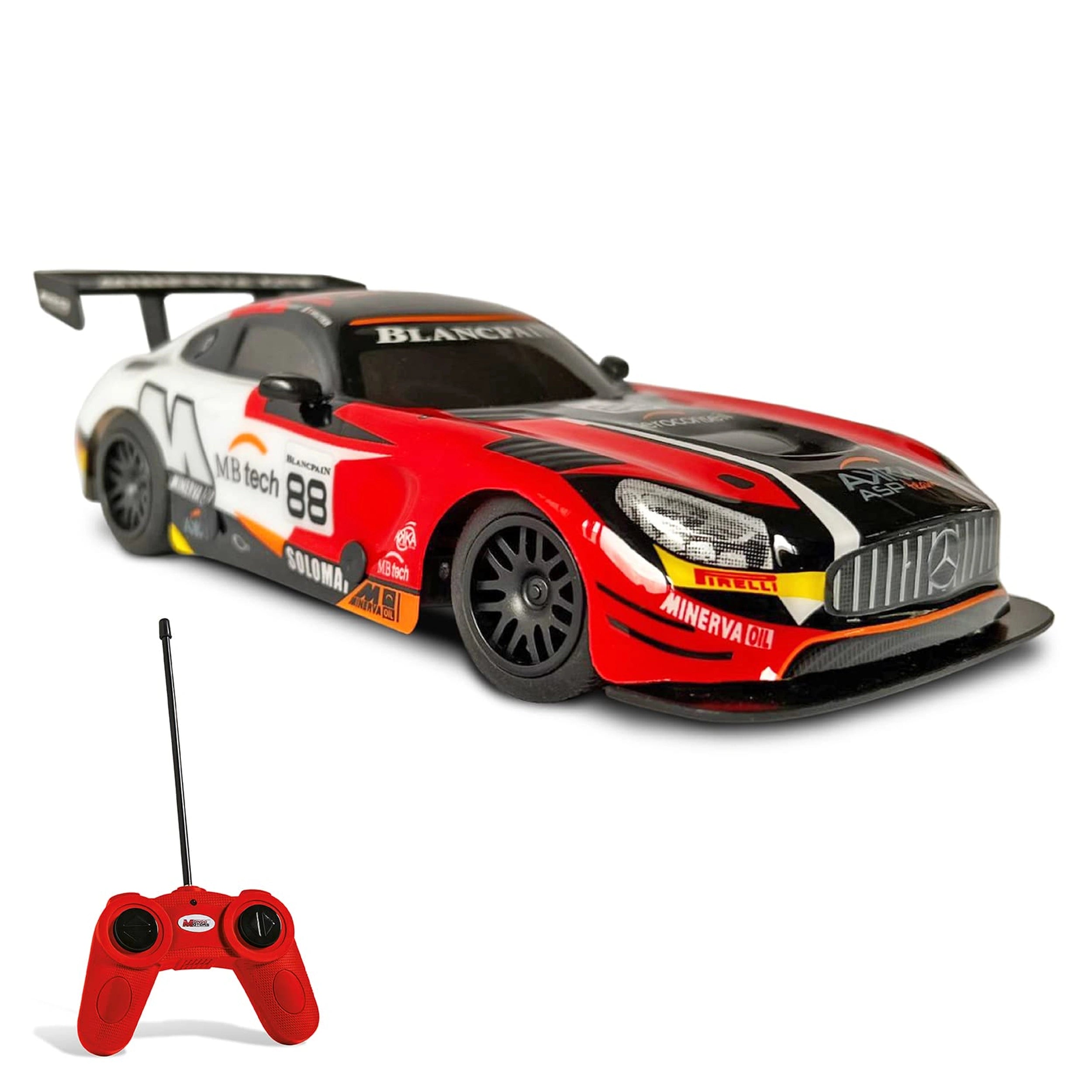 Mondo - Mercedes AMG GT3 Racing Radio-Controlled 2.4 GHz 1:24 Full Function with Lexan Body - Play Vehicles