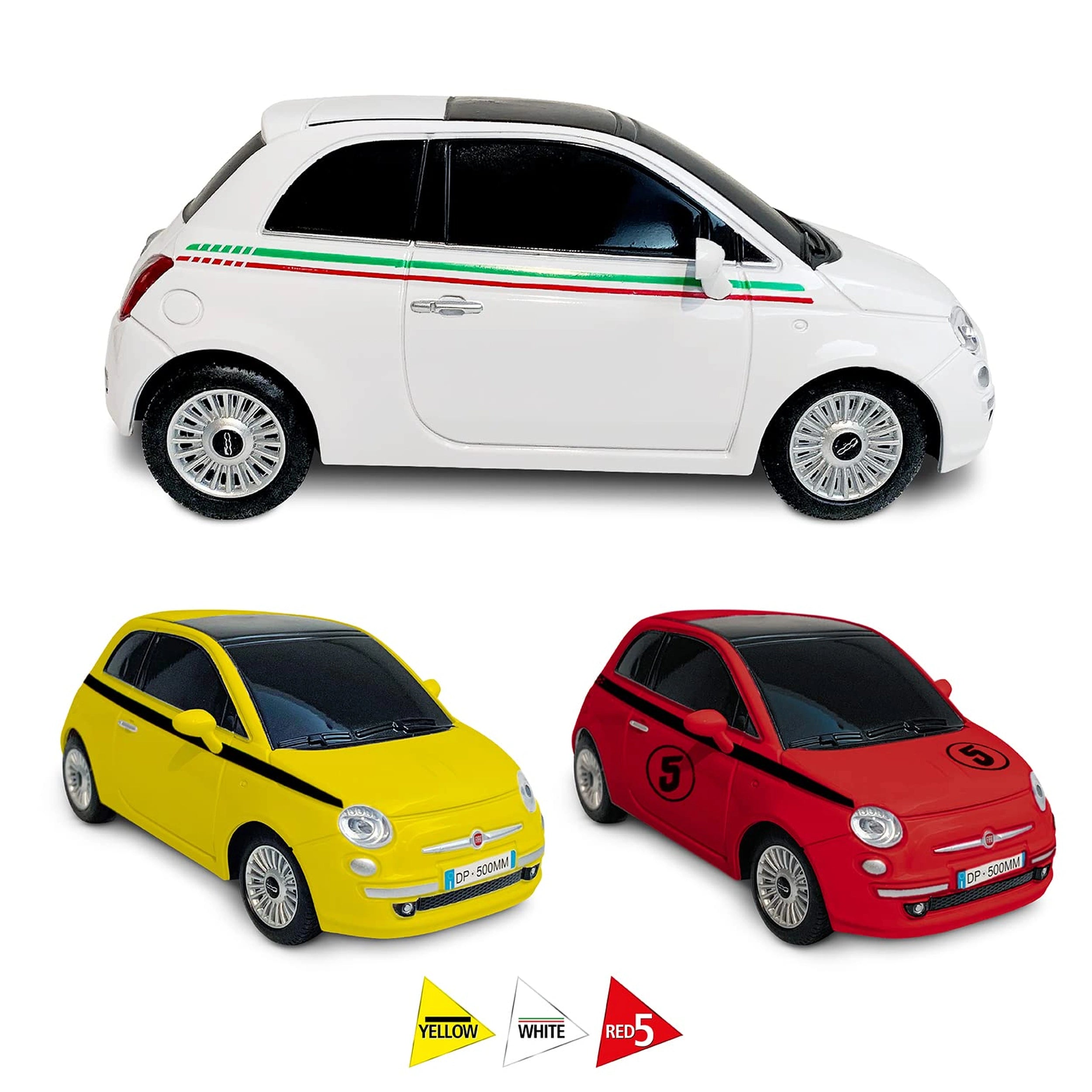 Mondo - Nouvelle Fiat 500 Télécommandée 2,4 GHz Fonction Complète - Véhicules de Jeu