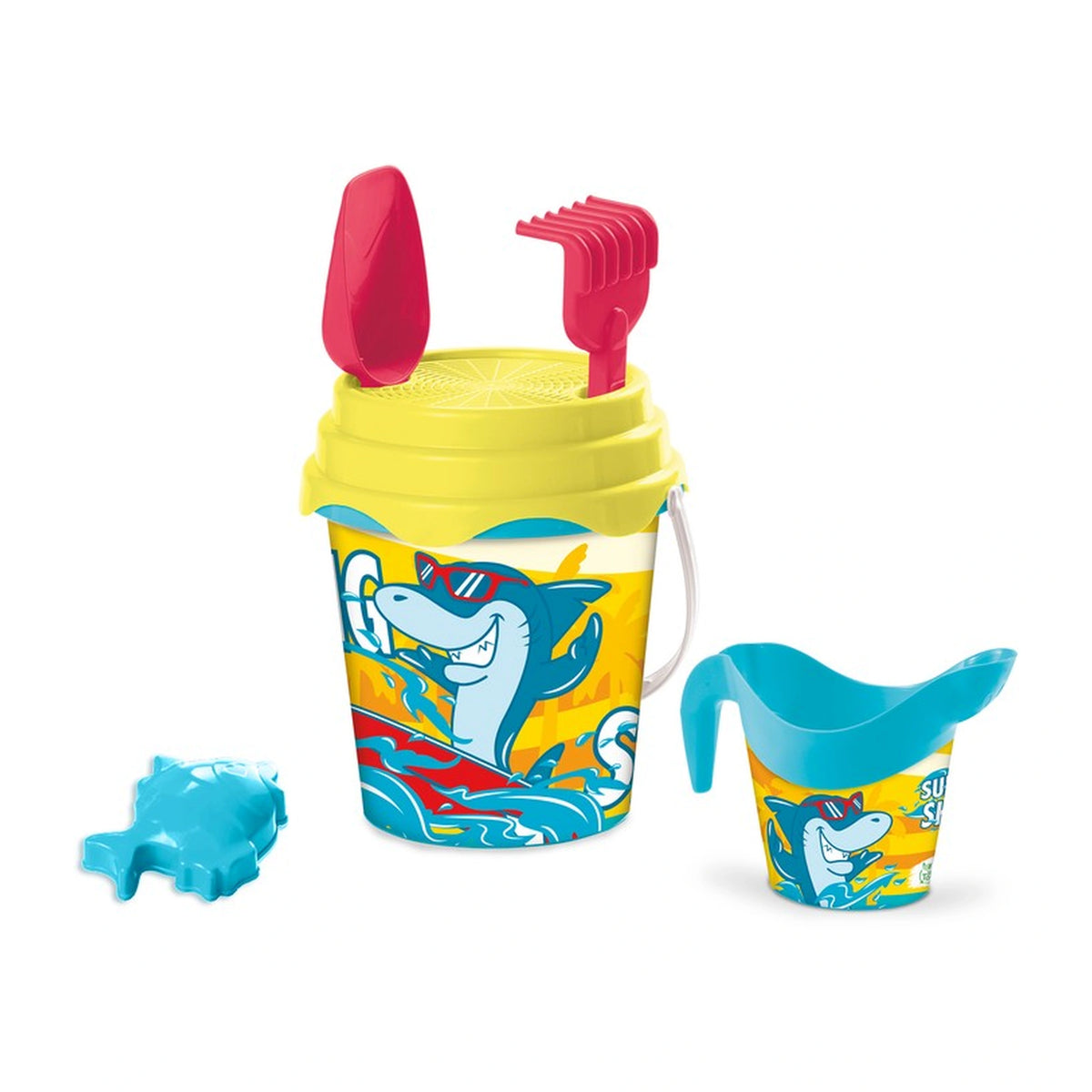 Mondo - Ensemble de seaux de surf avec requin - Jouets de plage et de sable