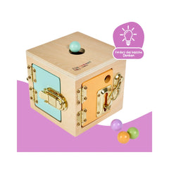 SIMBA - Cube d'apprentissage multi - activités Montessori par Eichhorn - Jouets éducatifs - 3 ans - 58701332