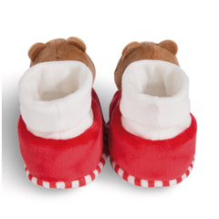 NICI - Chaussons pour bébé avec hochet FC Bayern Munich Bear Berni - Jouets d'activité pour bébé