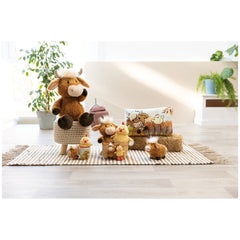 NICI - Coussin Rectangulaire Amis de la Ferme Animaux en Peluche